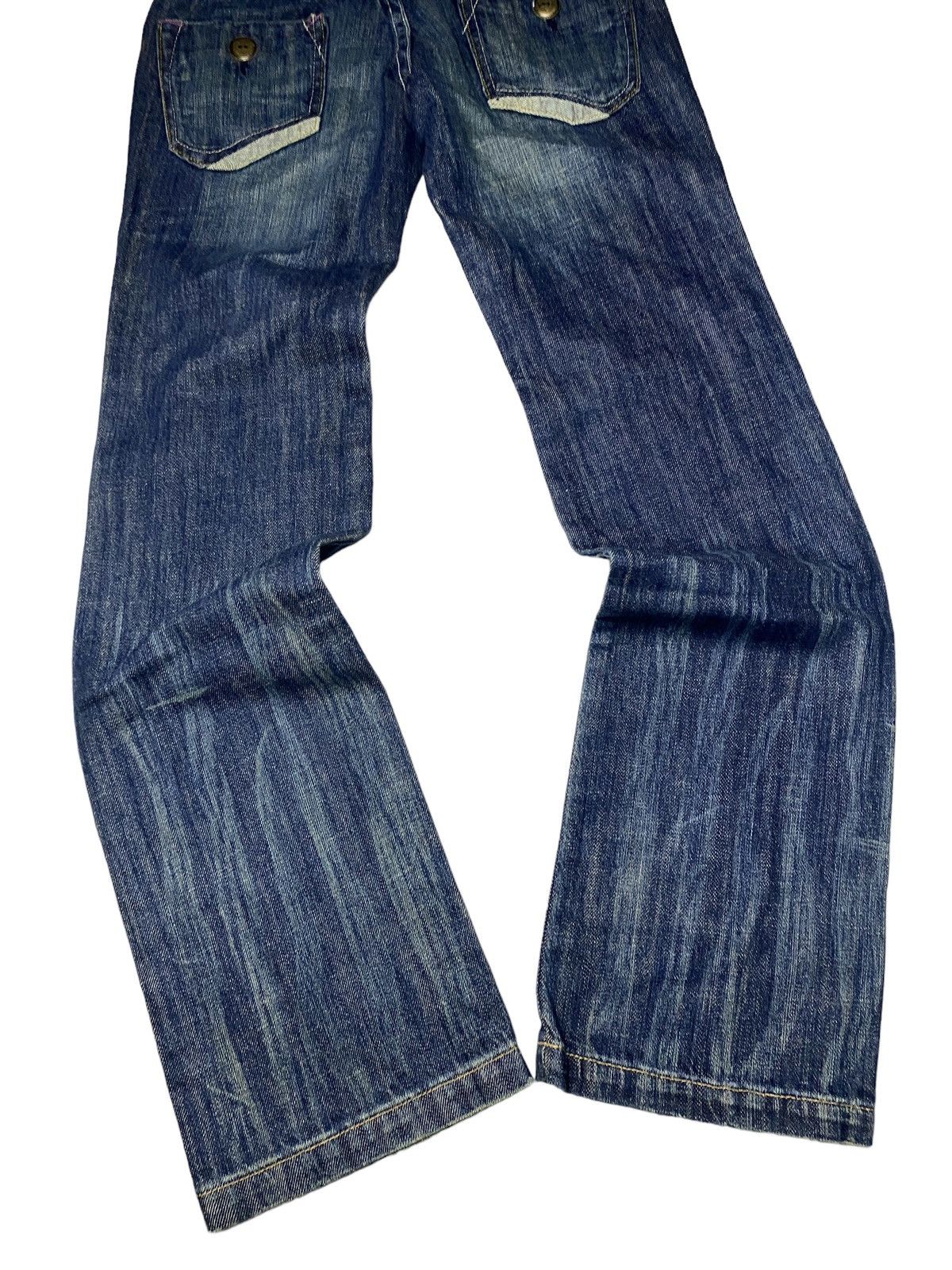 If Six Was Nine 2000's Sweet Camel Flared Low Waist Bootcut Jeans Size US 26 / EU 42 - 9 Thumbnail