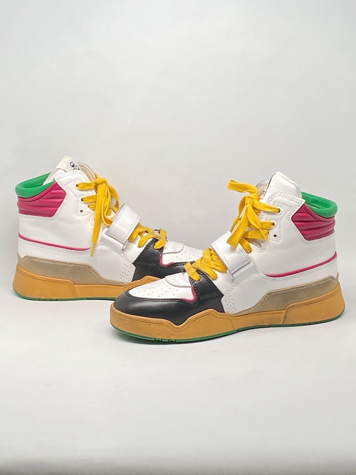 Isabel Marant Isabel Marant Distressed High Top Leather Sneakers size 6.5 Size US 6.5 / IT 36.5 - 4 Thumbnail