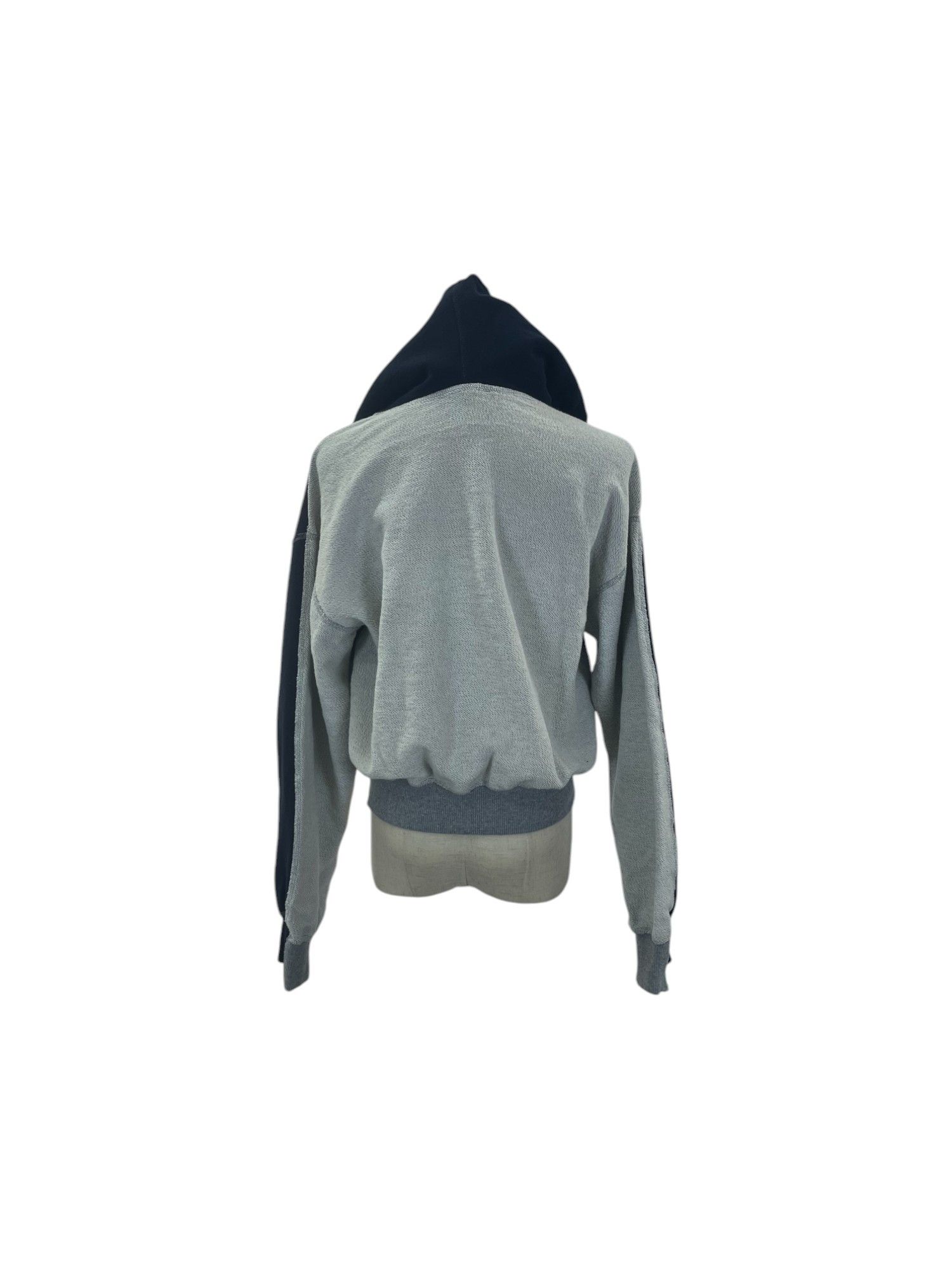 JW Anderson Navy And Beige Cotton Back Hoodie Size XS / US 0-2 / IT 36-38 - 2 Thumbnail
