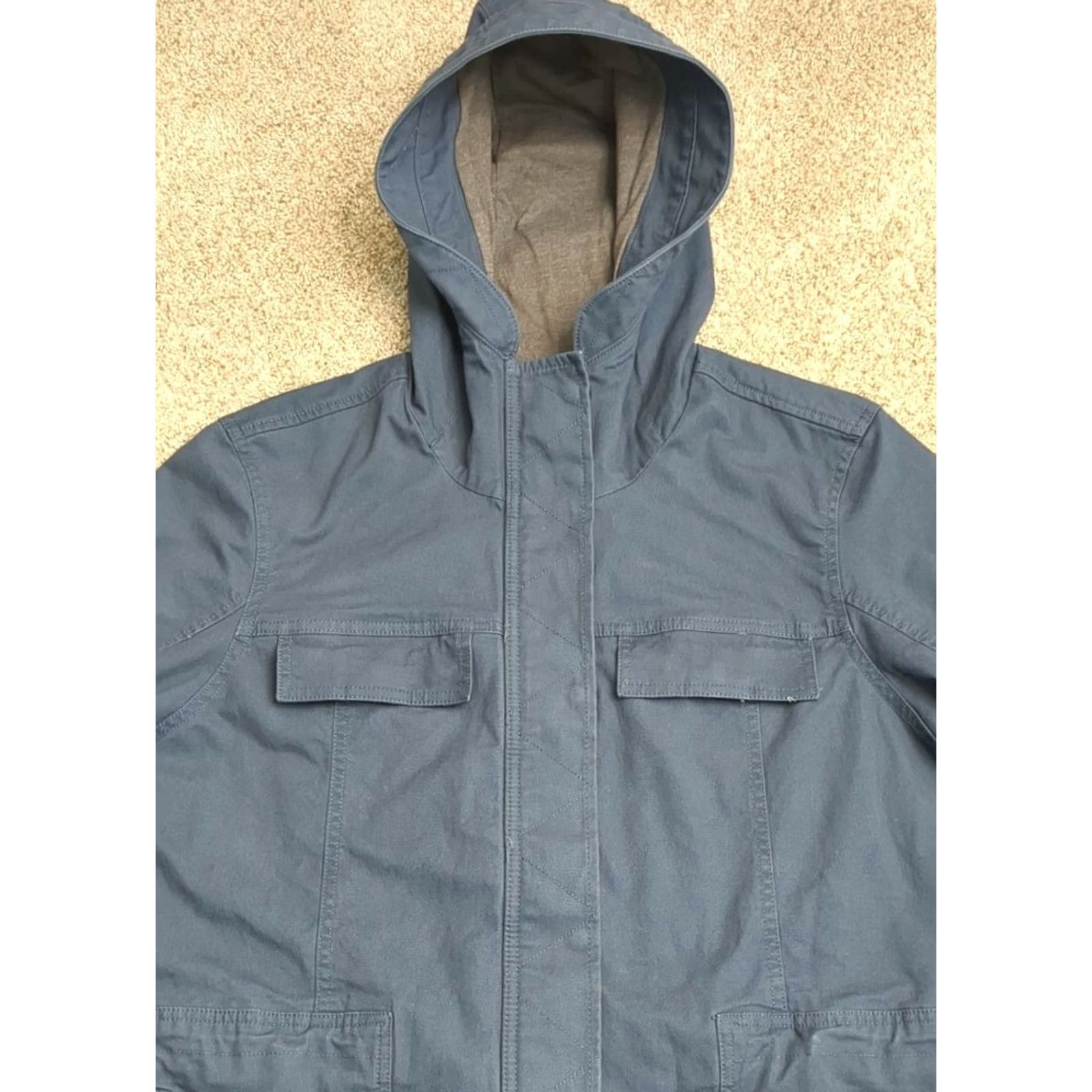 Prana prAna Hooded Jacket Parka Coat Full Zip Button Blue Women's XL Size XL / US 12-14 / IT 48-50 - 3 Thumbnail