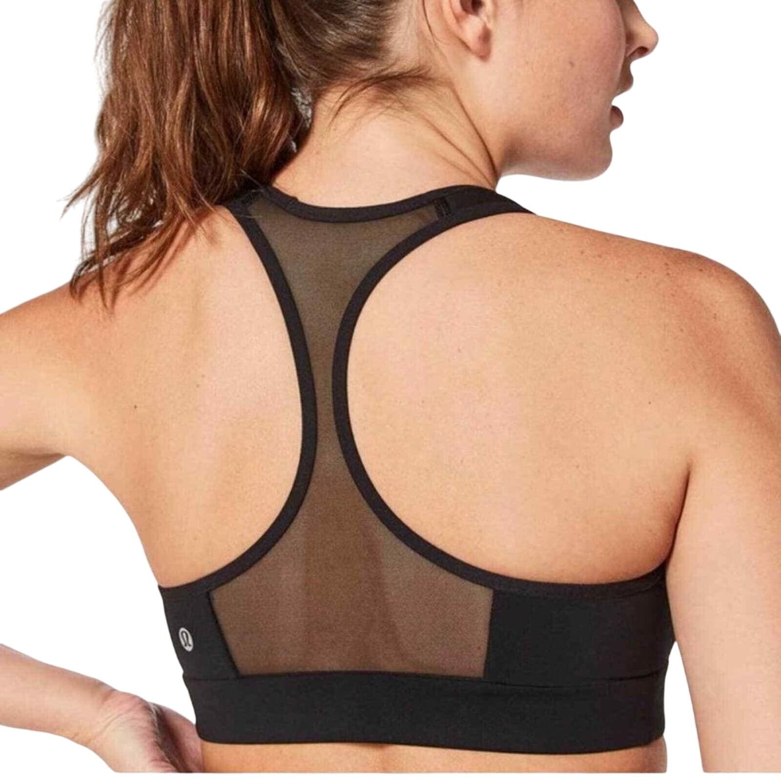 Lululemon LULULEMON Black Speed Up High Support Sports Bra Sz 8 Size ONE SIZE - 6 Thumbnail
