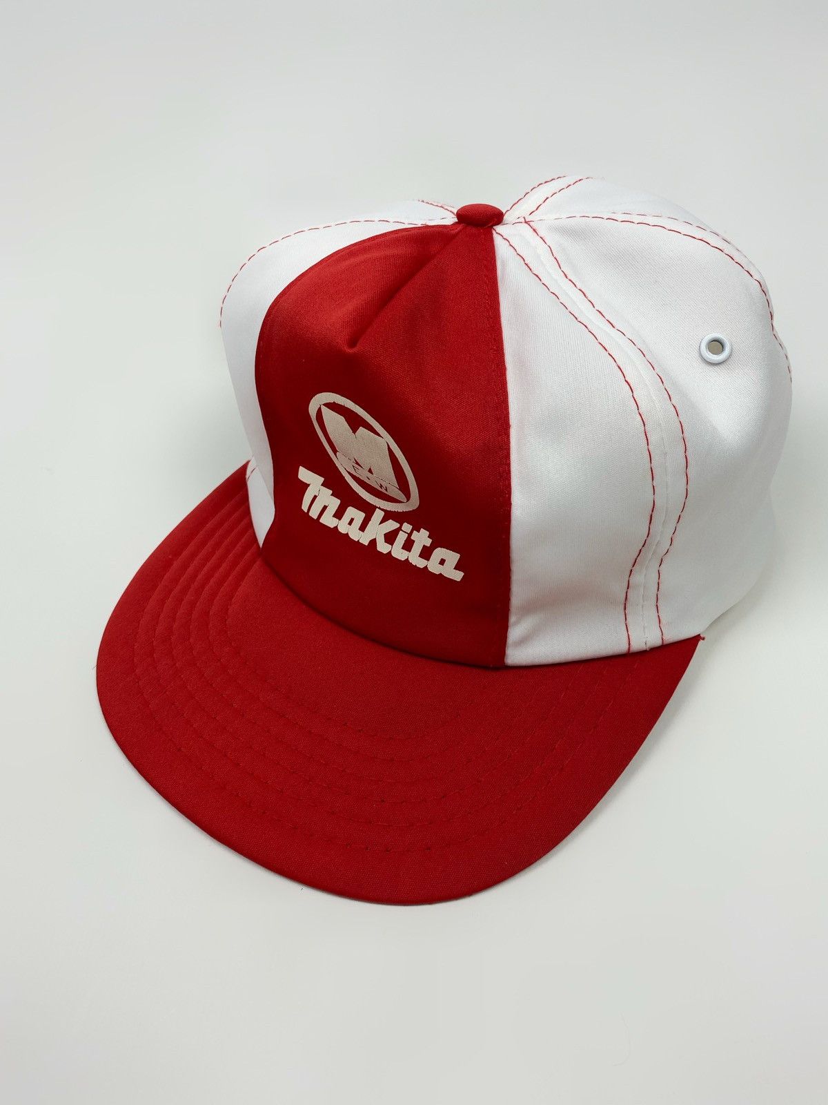 Vintage 70s 80s Vintage Makita Electronic Works MEW Two Tone Hat Size ONE SIZE - 4 Thumbnail