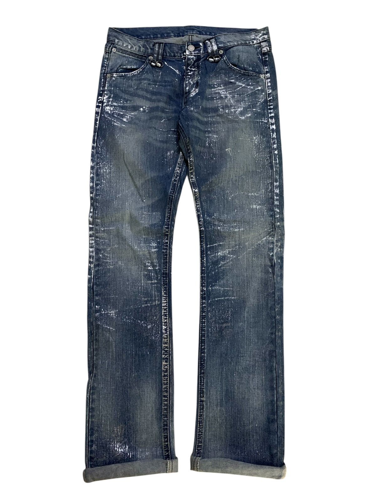 BUFFALO BOBS 💥Buffalo Bobs Silver Style Dior Waxed Clawmark Denim Size US 32 / EU 48 - 3 Thumbnail