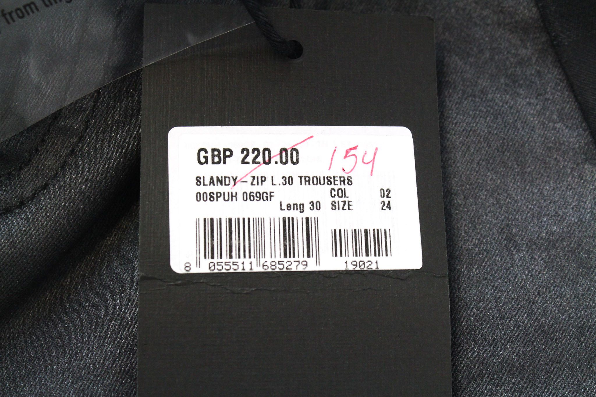 Diesel SLANDY-ZIP 069GF W24/L30 Black Coated Jeans 70293 Size 24" / US 00 / IT 34 - 9 Thumbnail