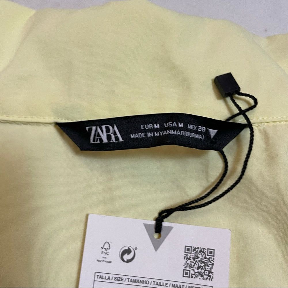 Zara NWT New Zara Yellow Cropped Jacket Windbreaker Size M Size M / US 6-8 / IT 42-44 - 9 Thumbnail