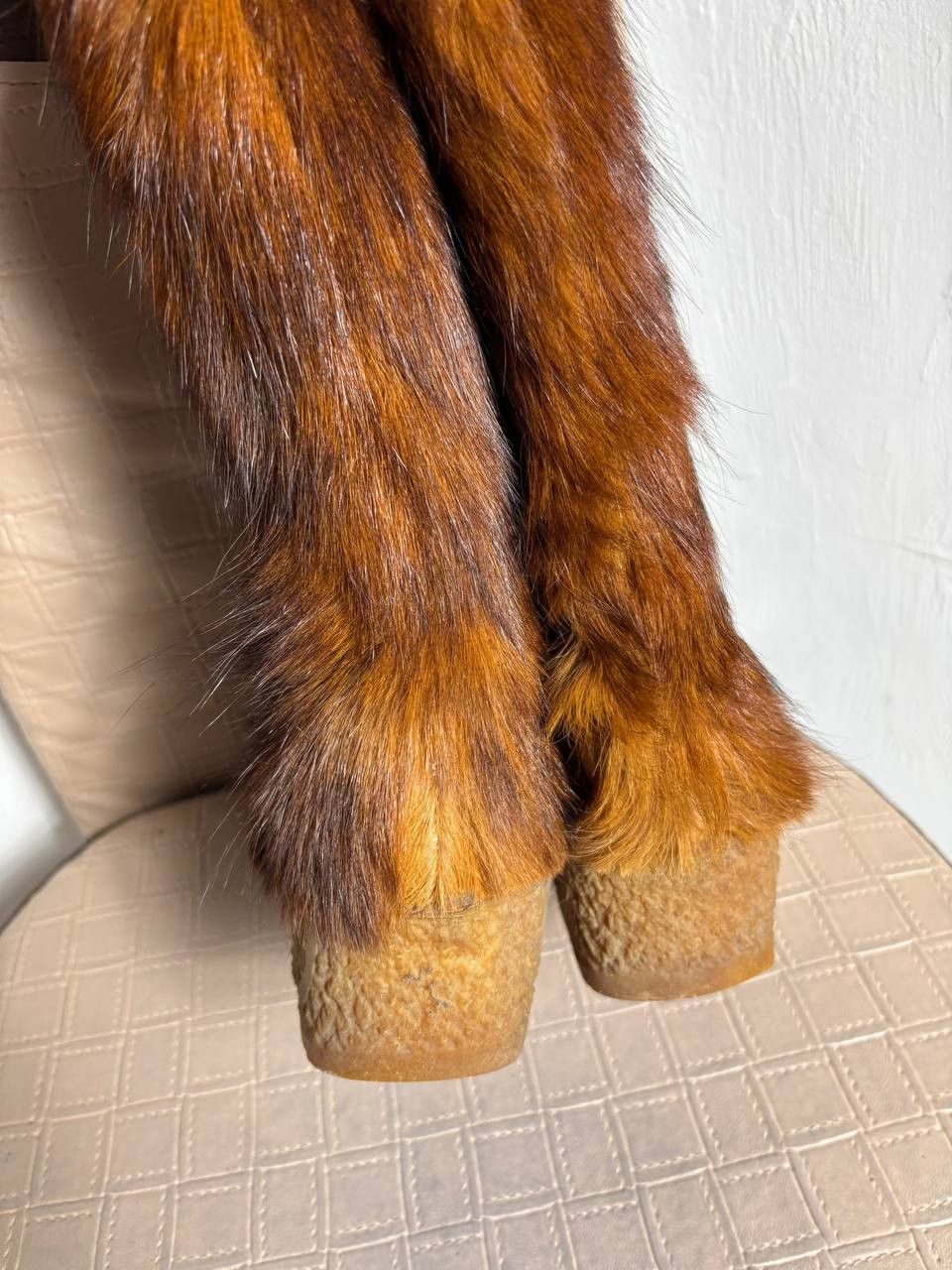 Yeti Yeti FUR Stivali Scarponi Y2K Avant Garde Vintage Boots Size US 7.5 / IT 37.5 - 7 Thumbnail
