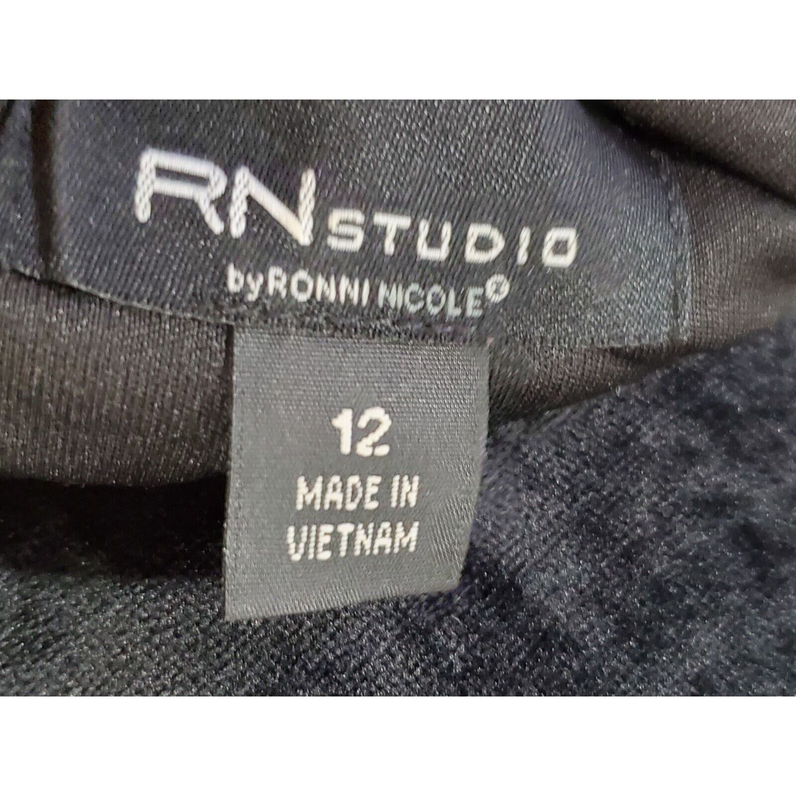 Other Ronni Nicole Polyester Long Sleeve Knee Length Dress 12 Size XL / US 12-14 / IT 48-50 - 9 Thumbnail