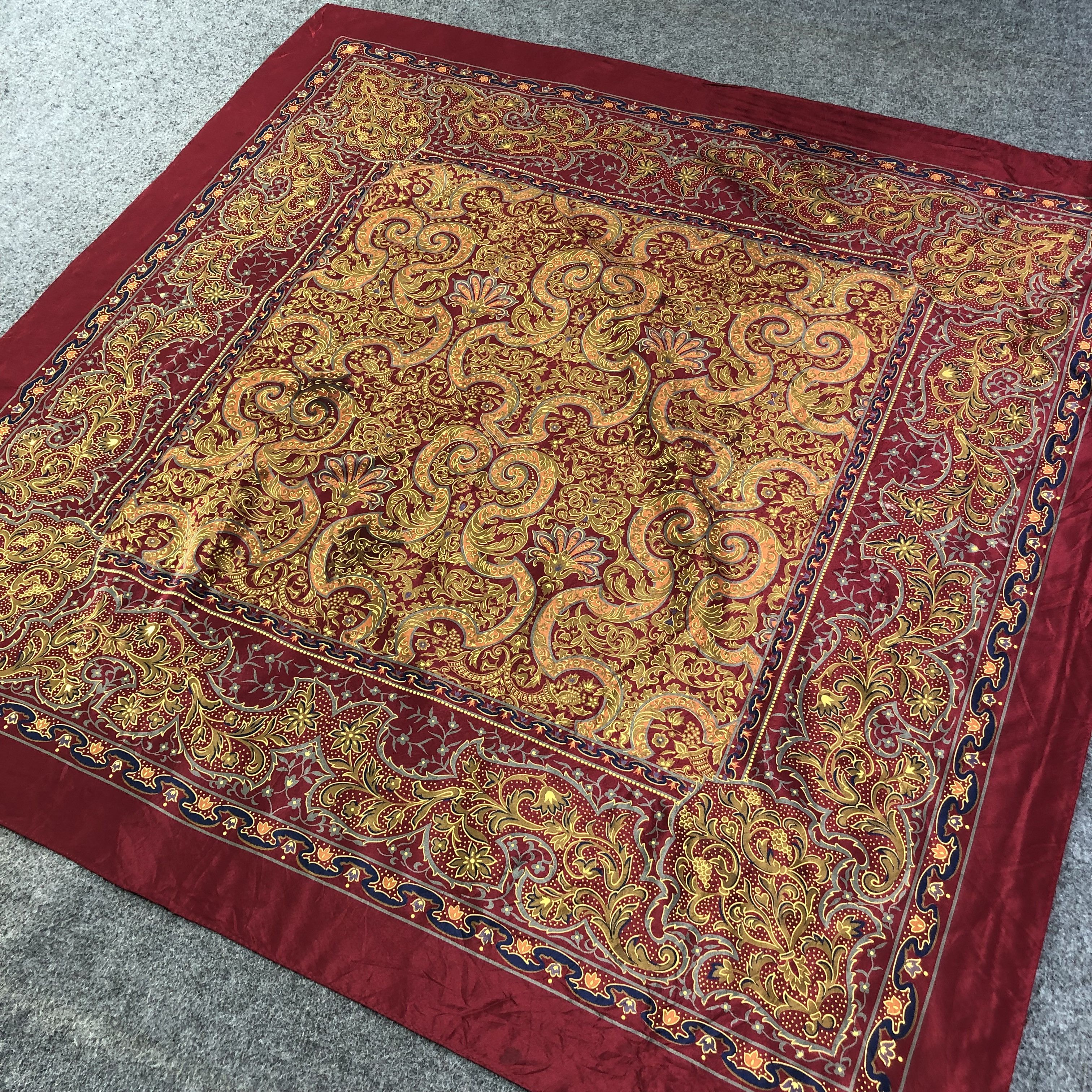 Vintage Vintage Luxury Design Silk Scarf M622 Size ONE SIZE - 2 Thumbnail