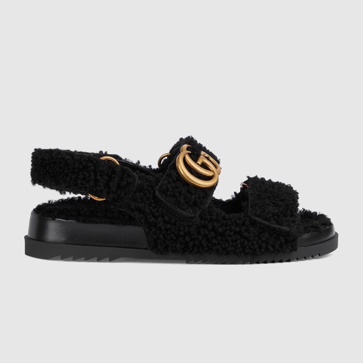 Gucci Double G Merino wool Sandals SIZE 36.5