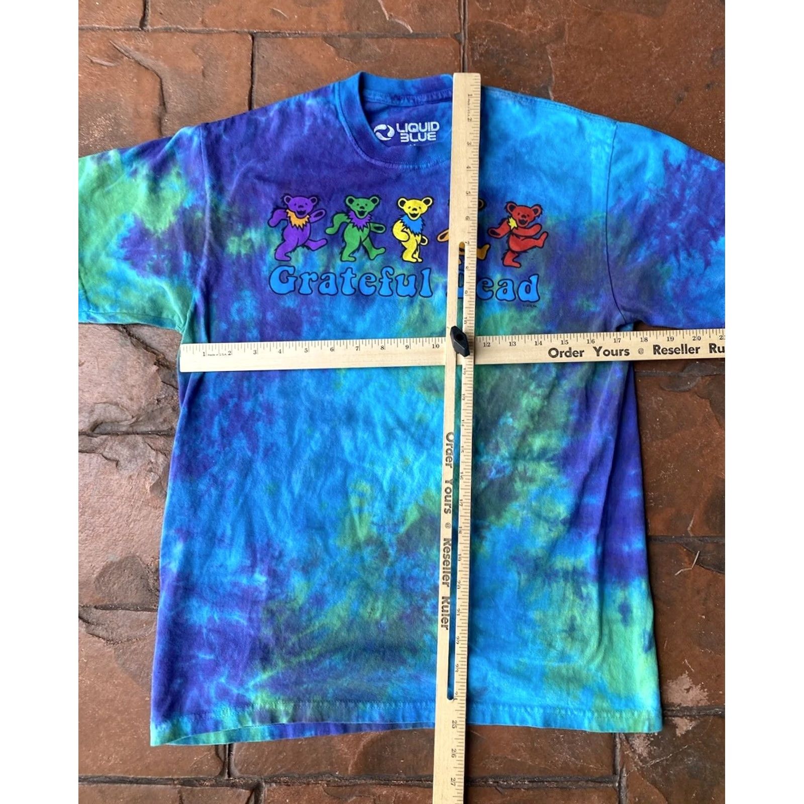 Liquid Blue VINTAGE Liquid Blue Grateful Dead Dancing Bears Tie Dye T-Shirt M Promo Size US M / EU 48-50 / 2 - 6 Thumbnail