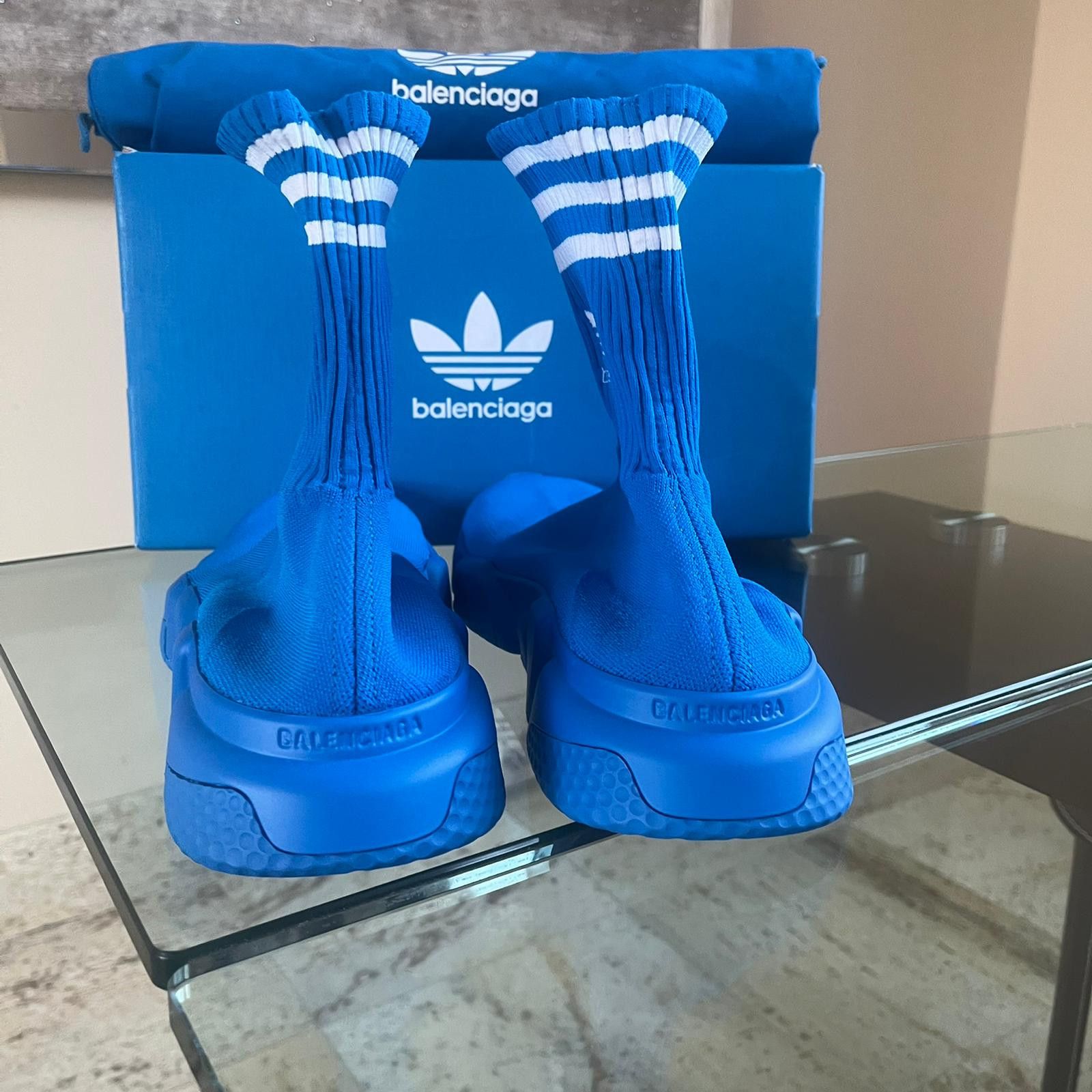 Adidas × Balenciaga Speed LT / Speed A Sneakers in Blue Size US 13 / EU 46 - 11 Thumbnail