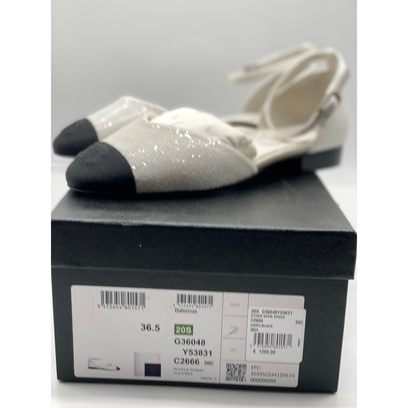 Chanel Chanel Sequin Grosgrain Ankle Strap Ballerinas sz. 36.5 EU Size US 6.5 / IT 36.5 - 3 Thumbnail