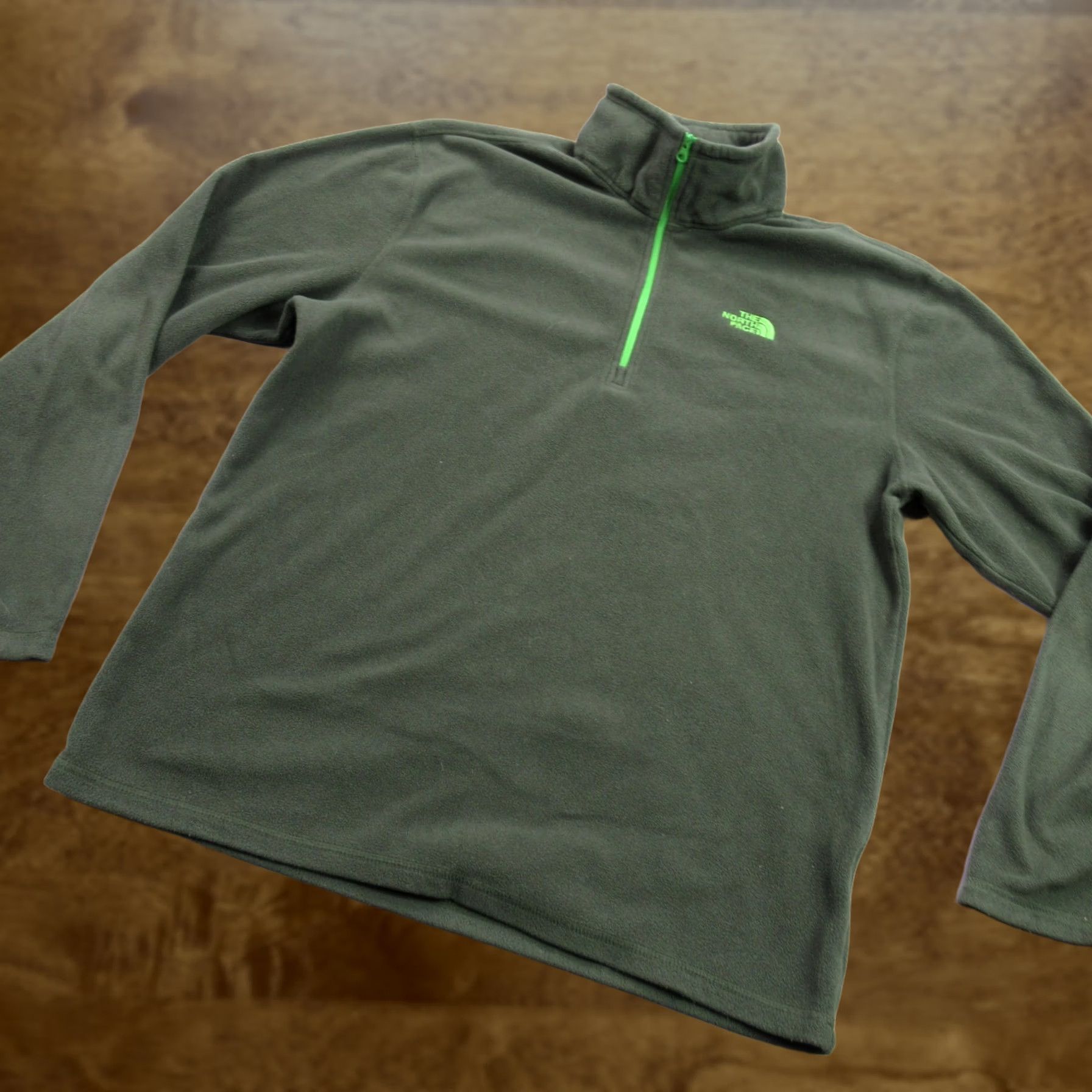 The North Face North Face Pullover Mens Medium Green Long Sleeve 1/4 Zip Casual Lightweight Size US M / EU 48-50 / 2 - 1 Thumbnail
