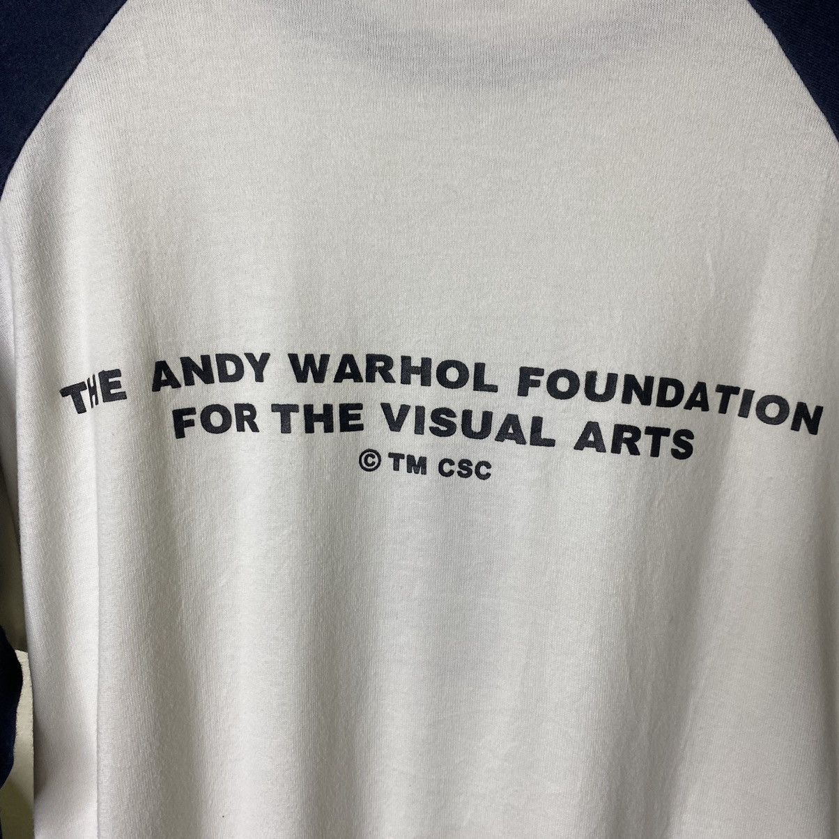 Andy Warhol × Vintage Vintage 1990s Andy Warhol Artwork LS Raglan T Shirt Size US M / EU 48-50 / 2 - 9 Thumbnail