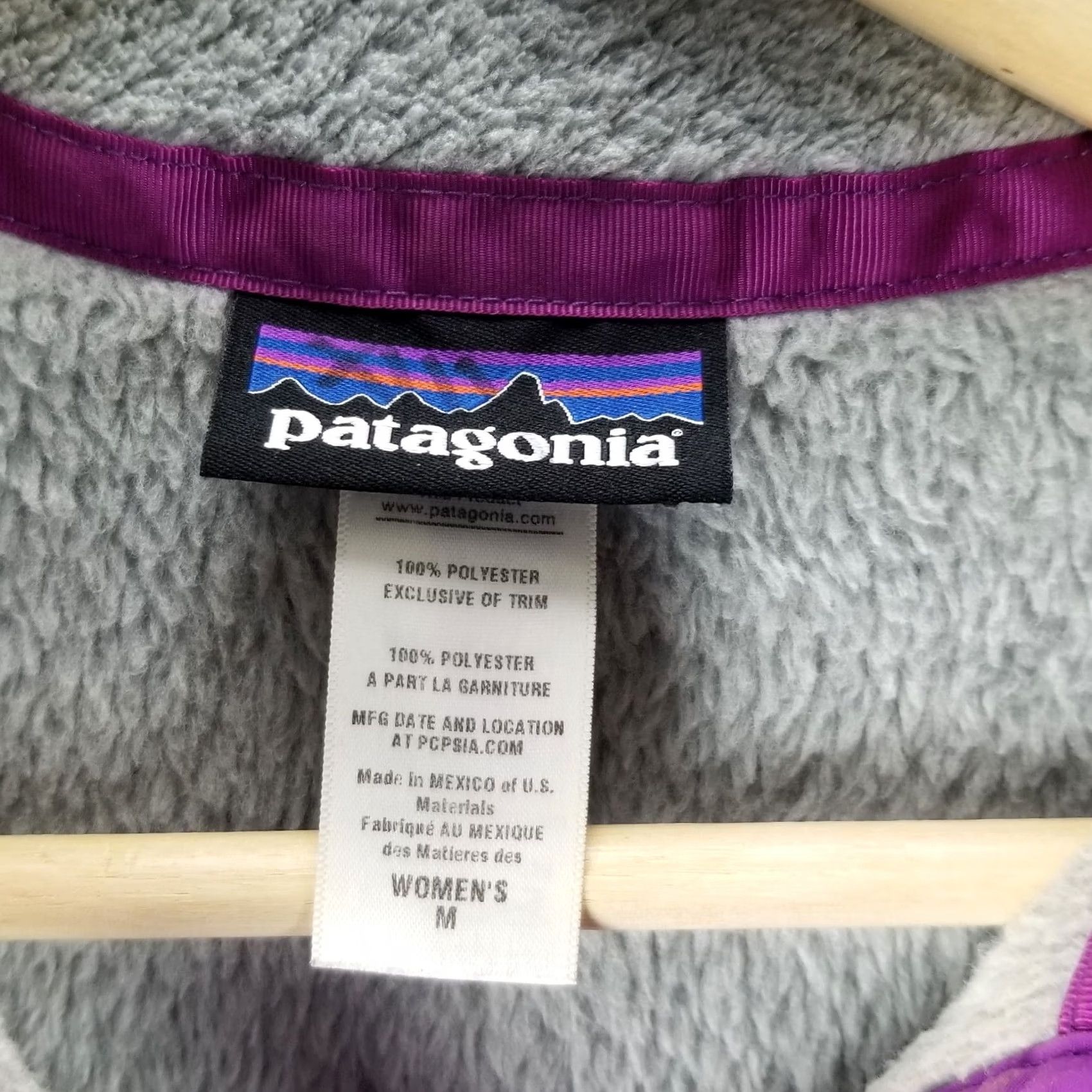 Patagonia Patagonia Synchilla Jacket Women's Medium Gray Snap-T 90s Vintage Fleece Pockets Logo Mock Neck Jacket Size M / US 6-8 / IT 42-44 - 3 Thumbnail