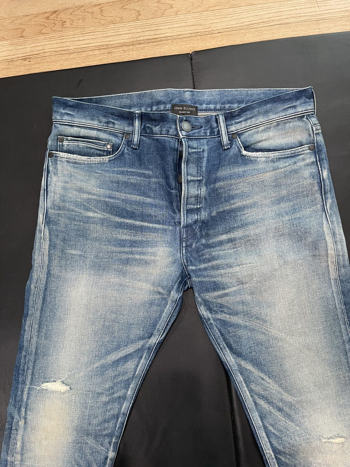 John Elliott John Elliott Cast 2 Dillon Indigo Denim Size 33 Size US 33 - 3 Thumbnail