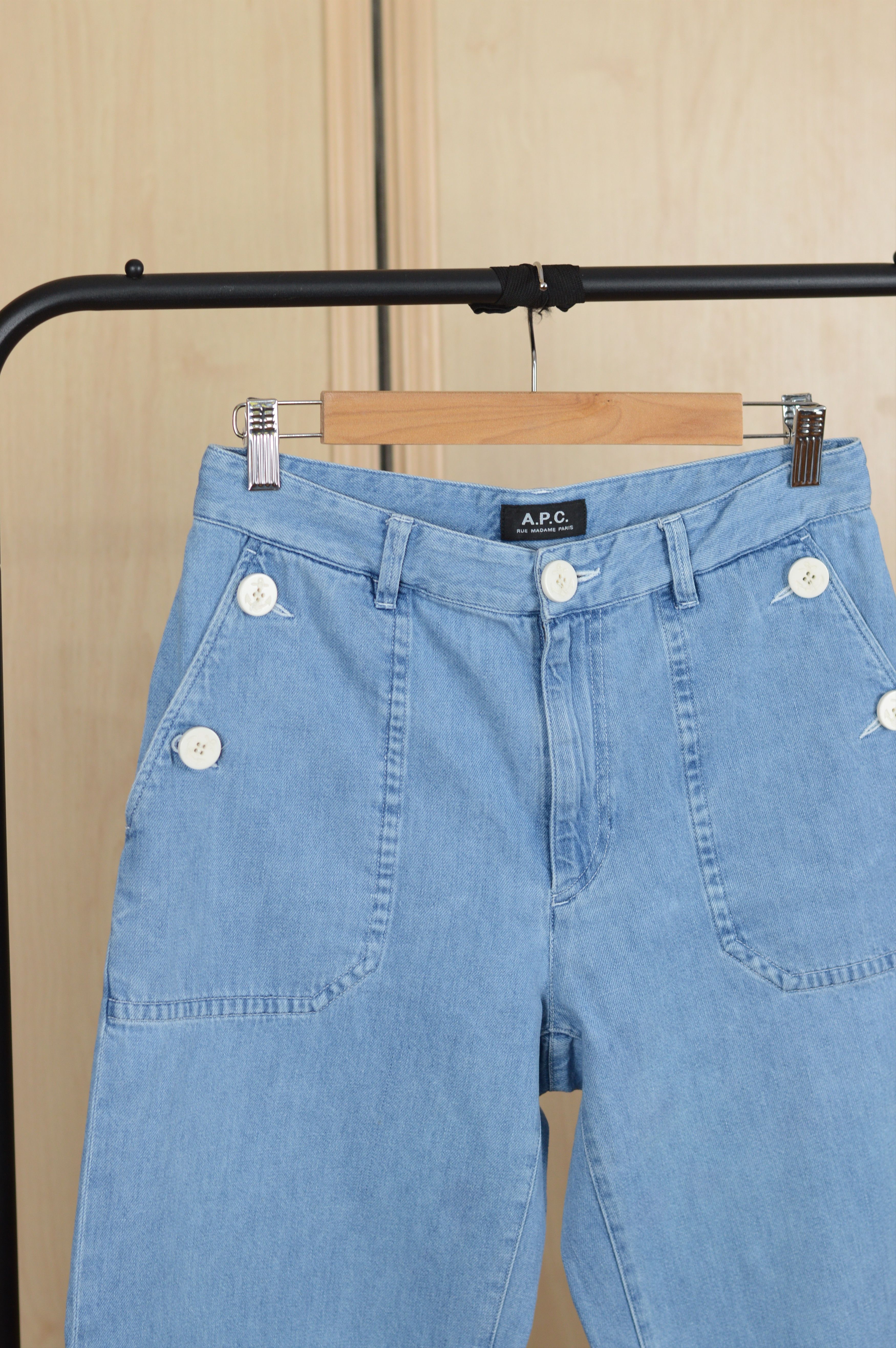 A.P.C. APC boyfriend wide leg jeans Size 30" / US 8 / IT 44 - 4 Thumbnail