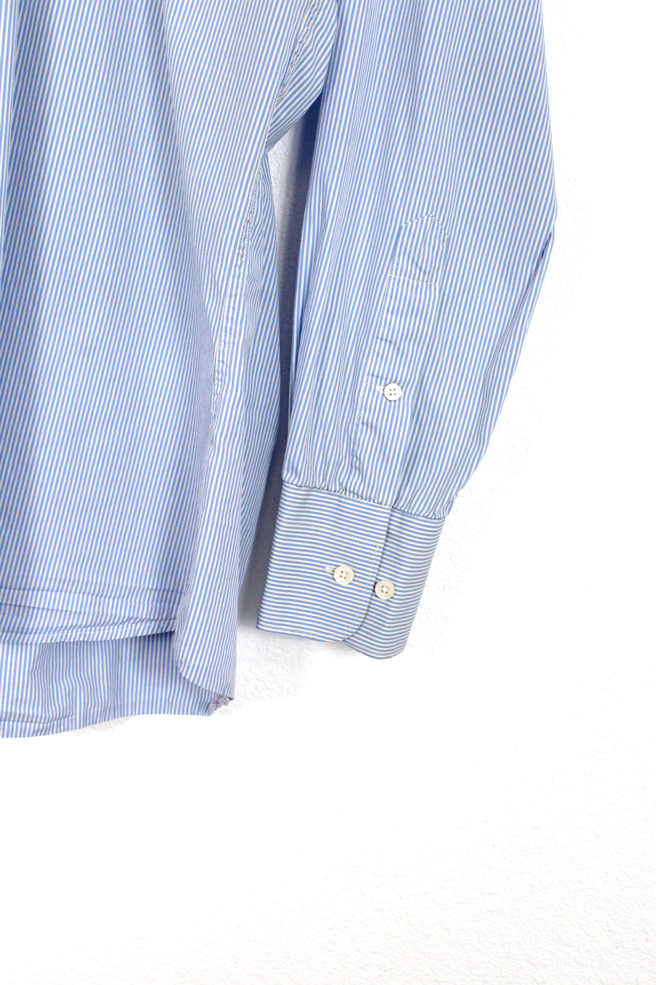 Suitsupply Suitsupply Blue Striped Cotton Formal Shirt 39 size Size US L / EU 52-54 / 3 - 2 Thumbnail