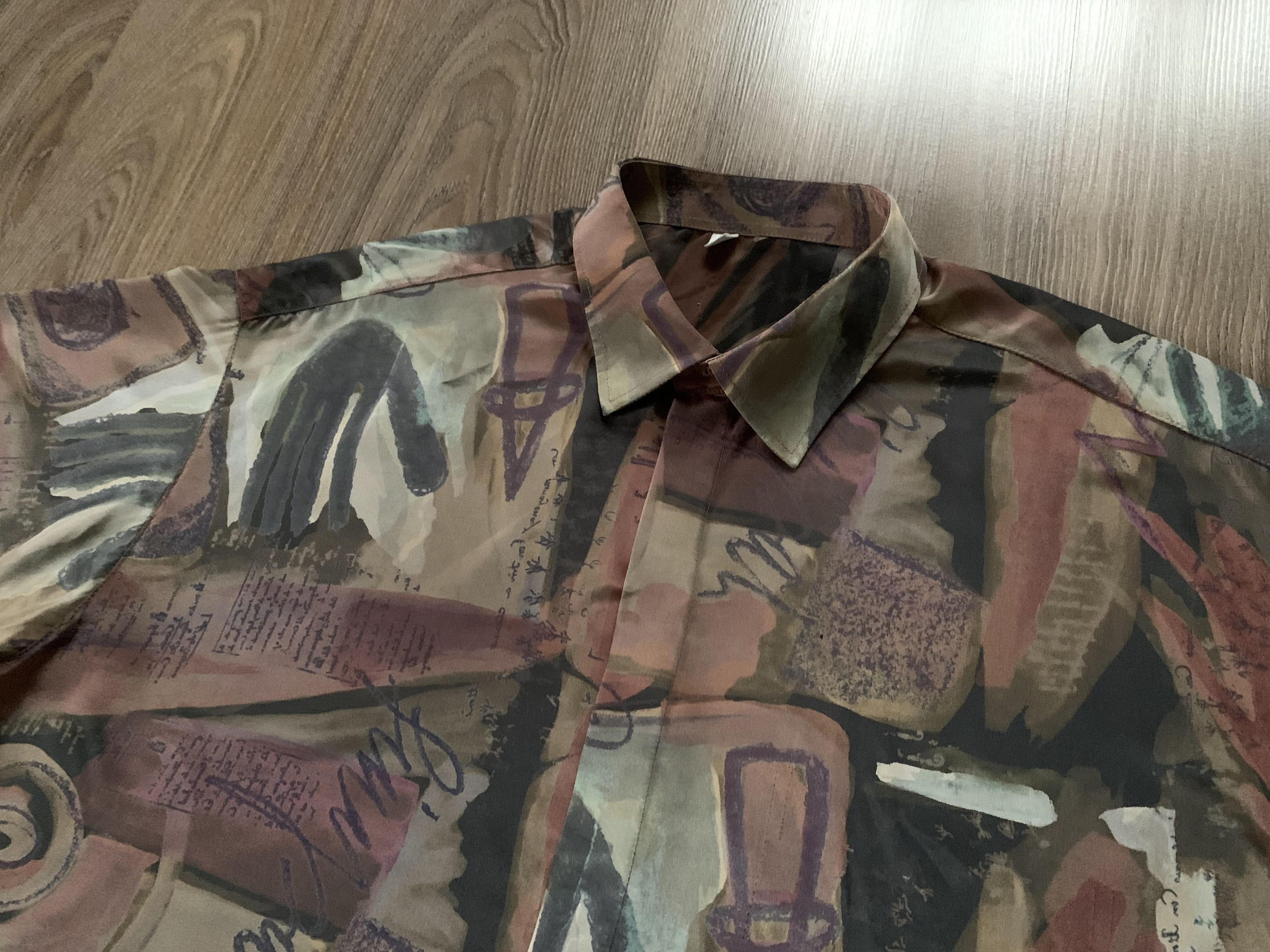 Vintage Vintage Printed Silk Short Sleeve Shirt Button Up Size US M / EU 48-50 / 2 - 4 Thumbnail