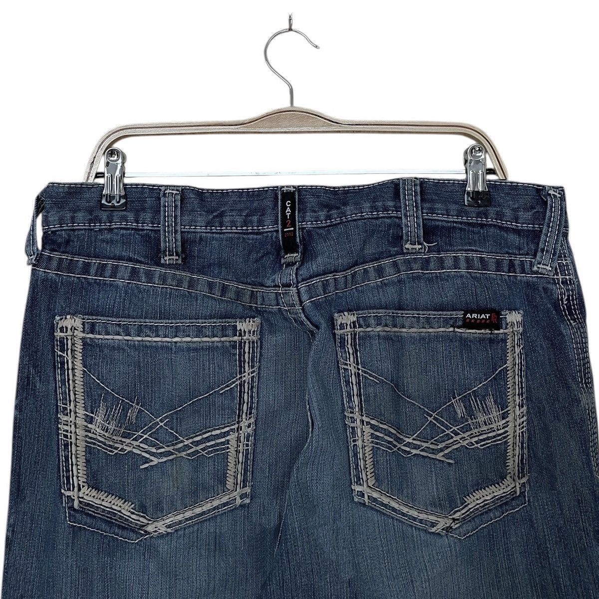 Ariat × Vintage Vintage Brand Ariat Distressed Jeans 1990s Size US 34 / EU 50 - 4 Thumbnail