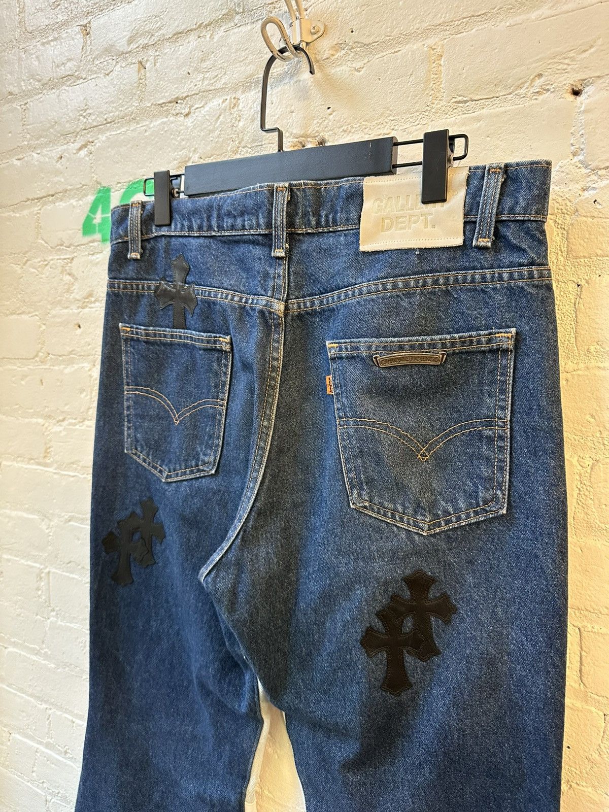 Chrome Hearts × Gallery Dept. × Levi's CHROME HEARTS FLARED GALLERY PATCH DENIM Size US 33 - 2 Thumbnail
