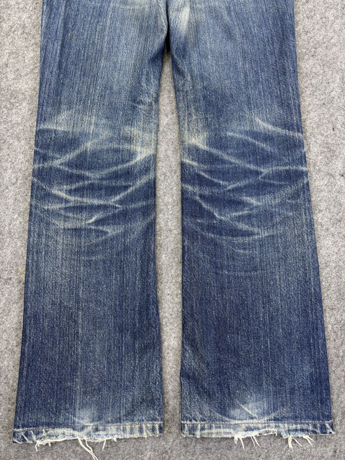 Lee 💥Flare💥Vintage 90s Ms Lee Flare Crazy Fades Denim F909 Size 24" / US 00 / IT 34 - 8 Thumbnail