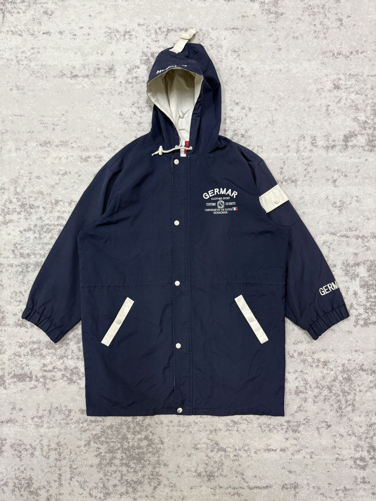 Vintage Vintage Germar University de Paris collegiate sports jacket Size US L / EU 52-54 / 3 - 3 Thumbnail