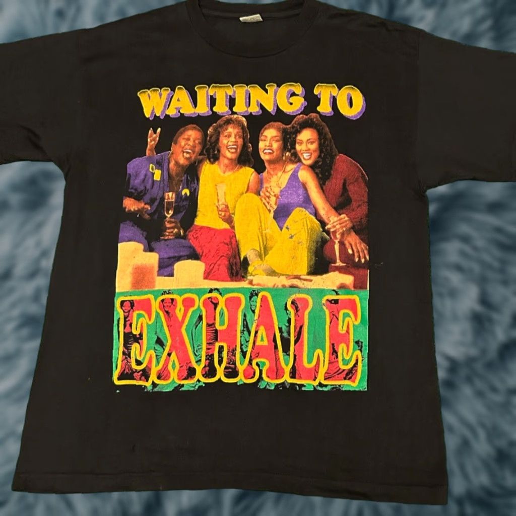 Vintage VINTAGE Waiting To Exhale Whitney Houston Rap Tee VTG Shirt Mens Large Size L Black 90s Hip Hop Movie Music Double-Sided Shirts Size US L / EU 52-54 / 3 - 1 Thumbnail