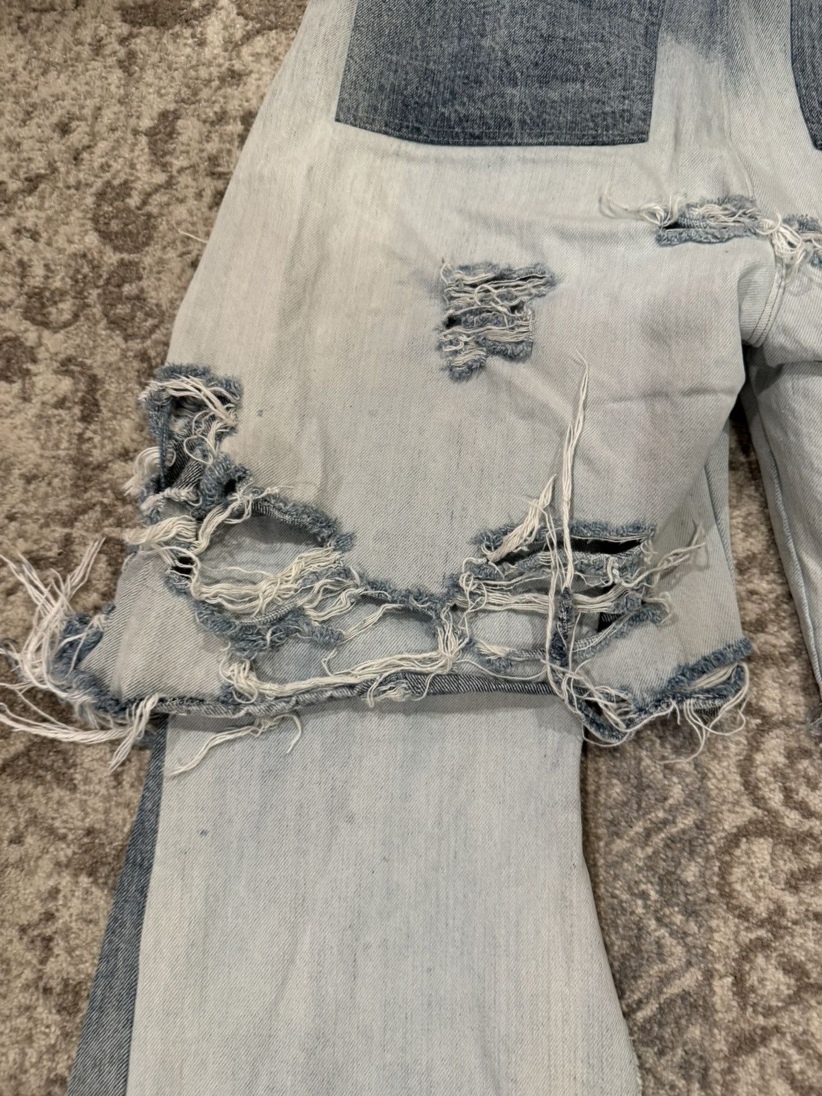 Rick Owens Swampgod 1/1 Repurposed Rick Owens Denim Sample Size US 31 - 11 Thumbnail