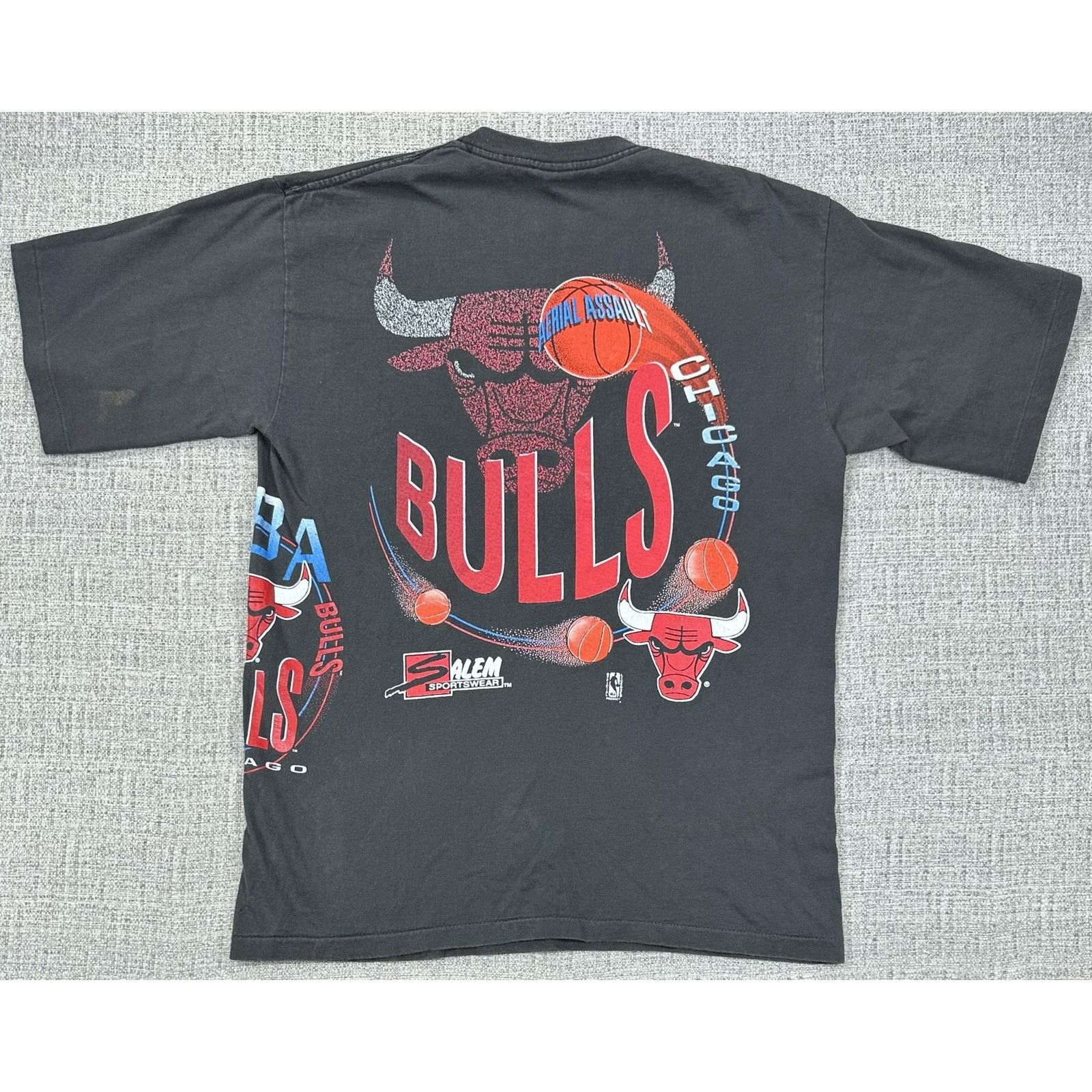 Salem Sportswear Chicago Bulls Shirt Sz L NBA Salem Wrap Around Double 90s Size US L / EU 52-54 / 3 - 11 Thumbnail