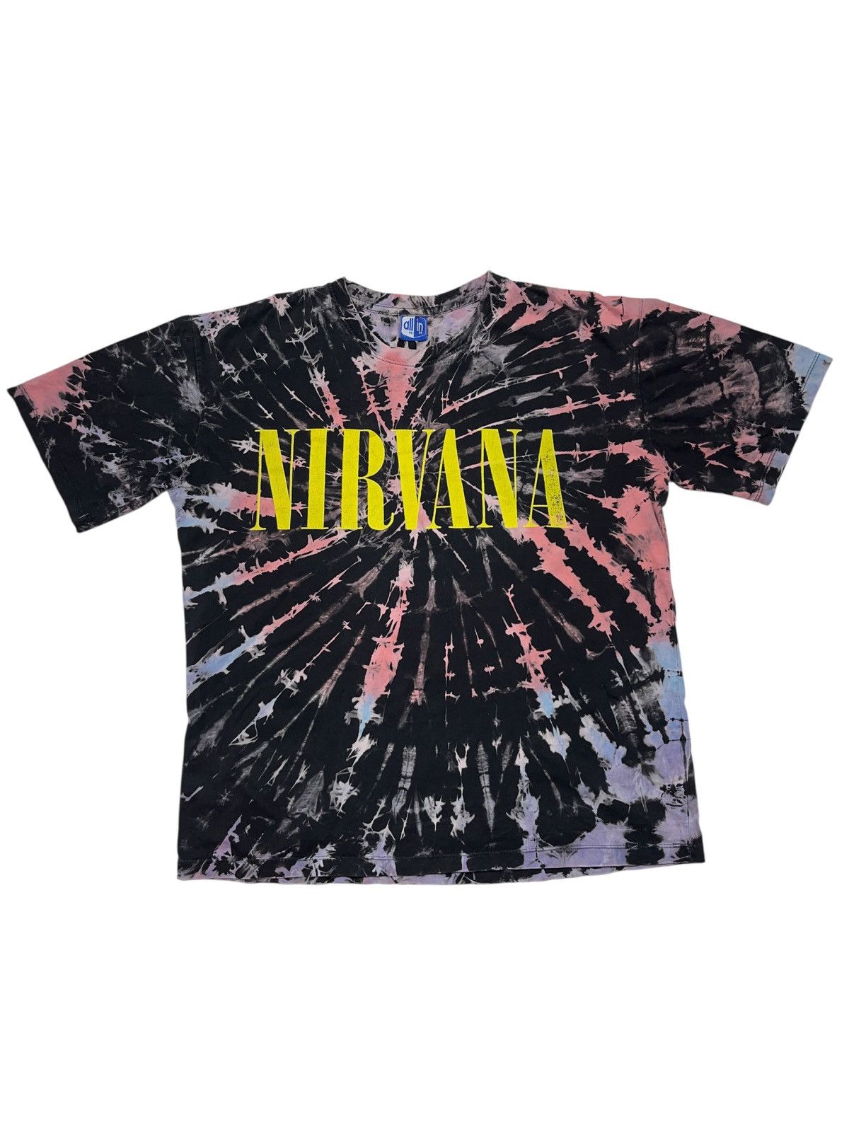 Nirvana Vintage 00s Nirvana Logo Tie Dye T-shirt Cobain Soundgarden Size US L / EU 52-54 / 3 - 1 Thumbnail