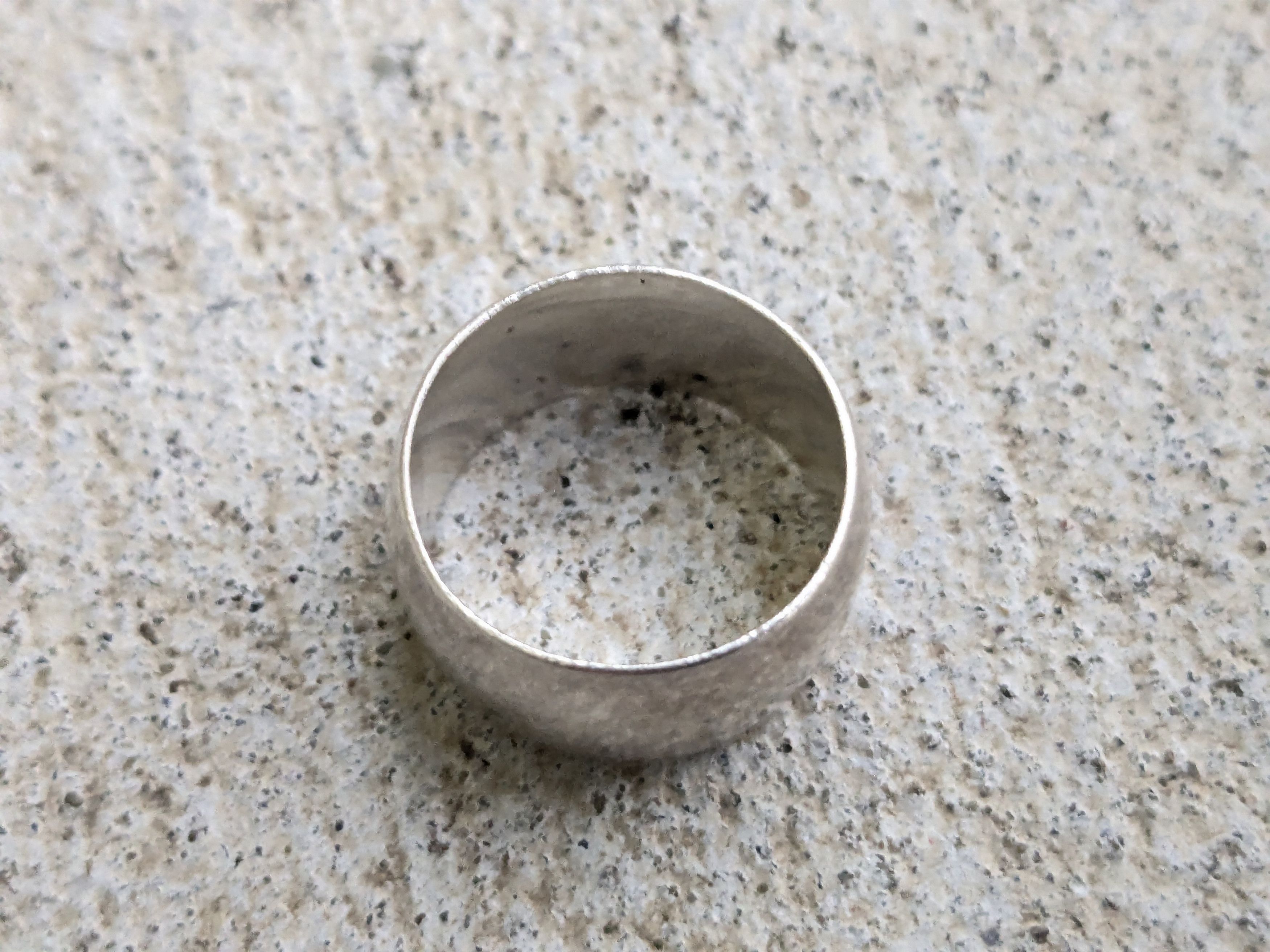 Jewelry Vintage Sterling Silver Ring Cigar Band 7.75 Size ONE SIZE - 3 Thumbnail