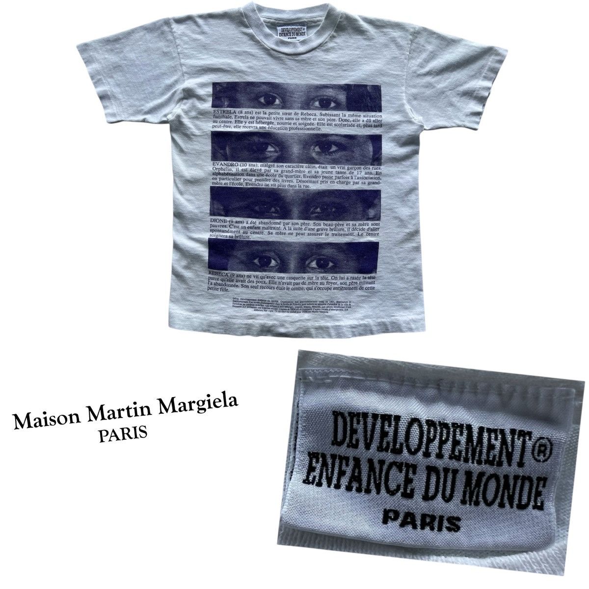 Designer × Maison Margiela 🔥Crazy Rare!! Maison Margiela for DEM 1990’s Charity T-shirt Size US XS / EU 42 / 0 - 1 Thumbnail