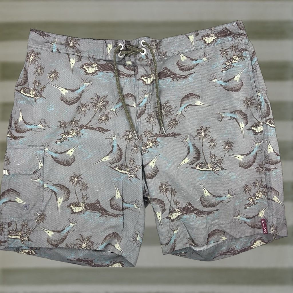 Tommy Bahama Tommy Bahama Relax Men's Swim Trunks Size XL Lined All Over Print Hawaiian Beach Trunks Mens XS? Size US 36 / EU 52 - 1 Thumbnail