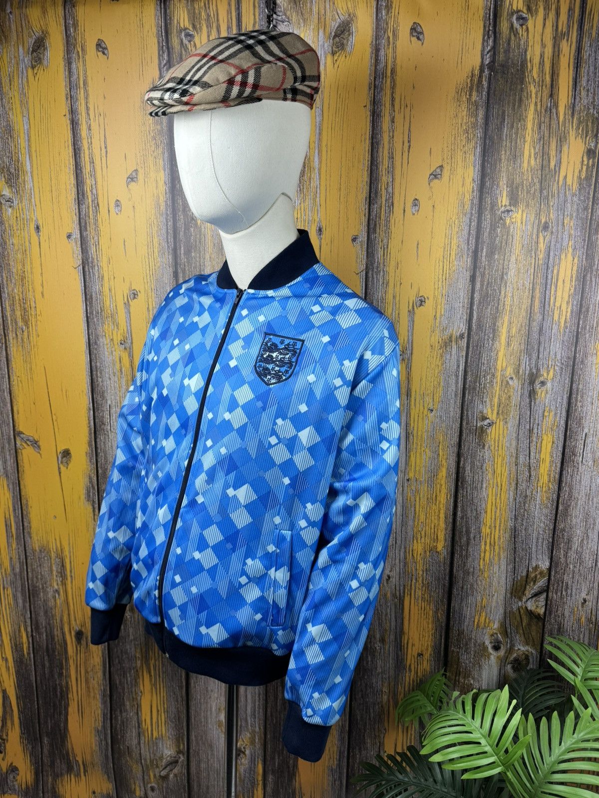 Japanese Brand Score Draw England 1990 Empire Third Track Jacket Size XL Size US XL / EU 56 / 4 - 1 Thumbnail