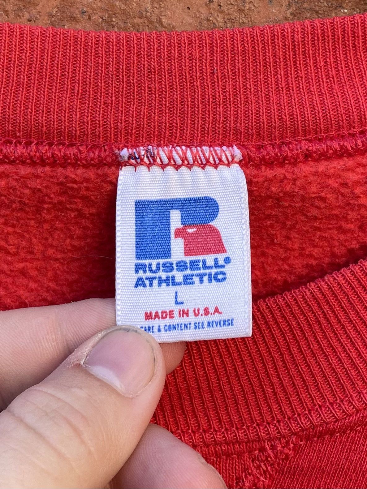 Russell Athletic Vintage 80s Russell Athletic Blank Crewneck Sweatshirt Size US L / EU 52-54 / 3 - 2 Thumbnail