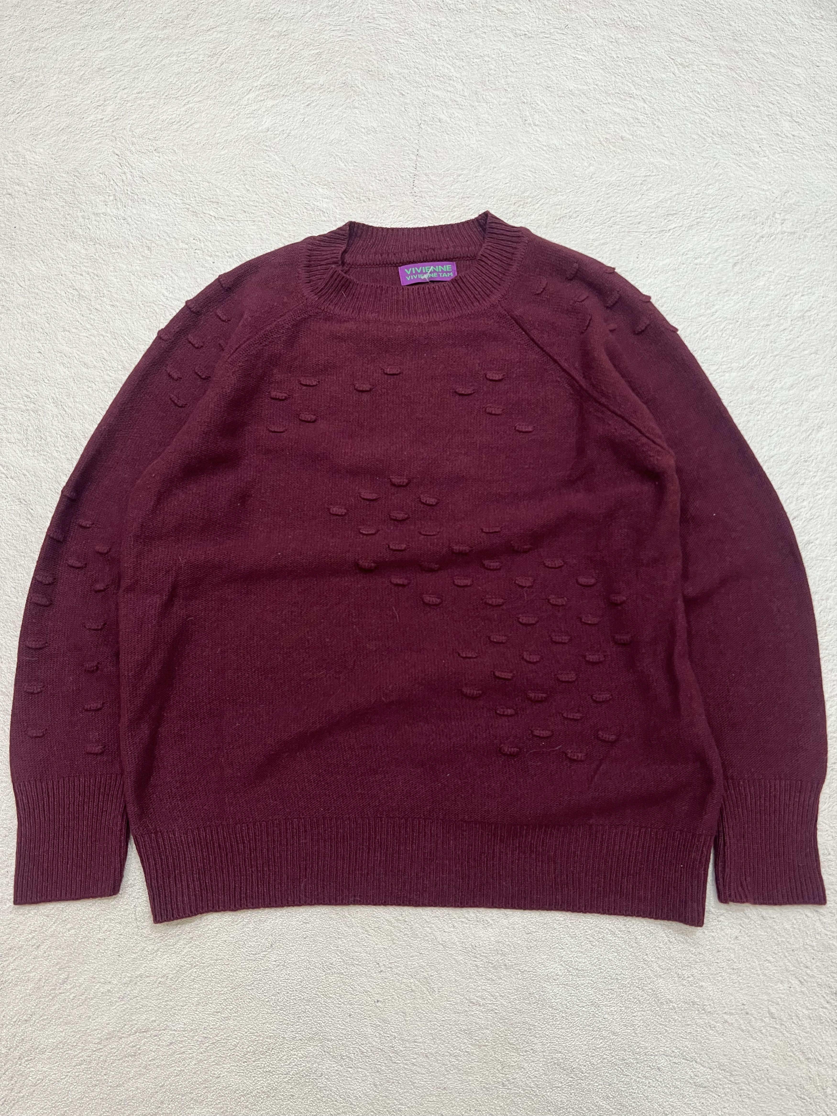 Japanese Brand 2000s Vivienne Tam Designer Knit Crewneck y2k Lgb Ifsix Size US M / EU 48-50 / 2 - 1 Thumbnail