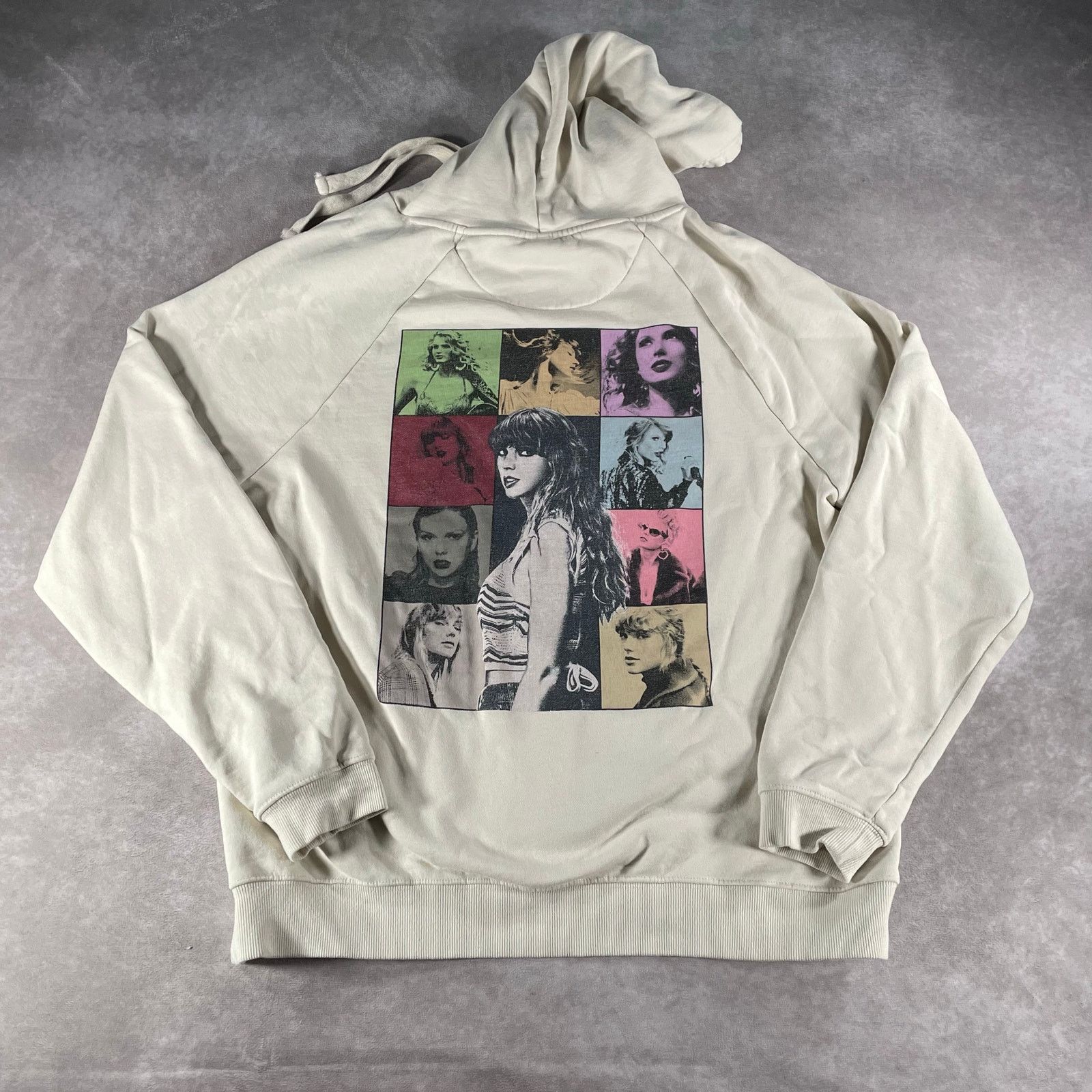 Vintage Taylor Swift Eras Tour Official Merch Cream Hoodie Medium | Grailed