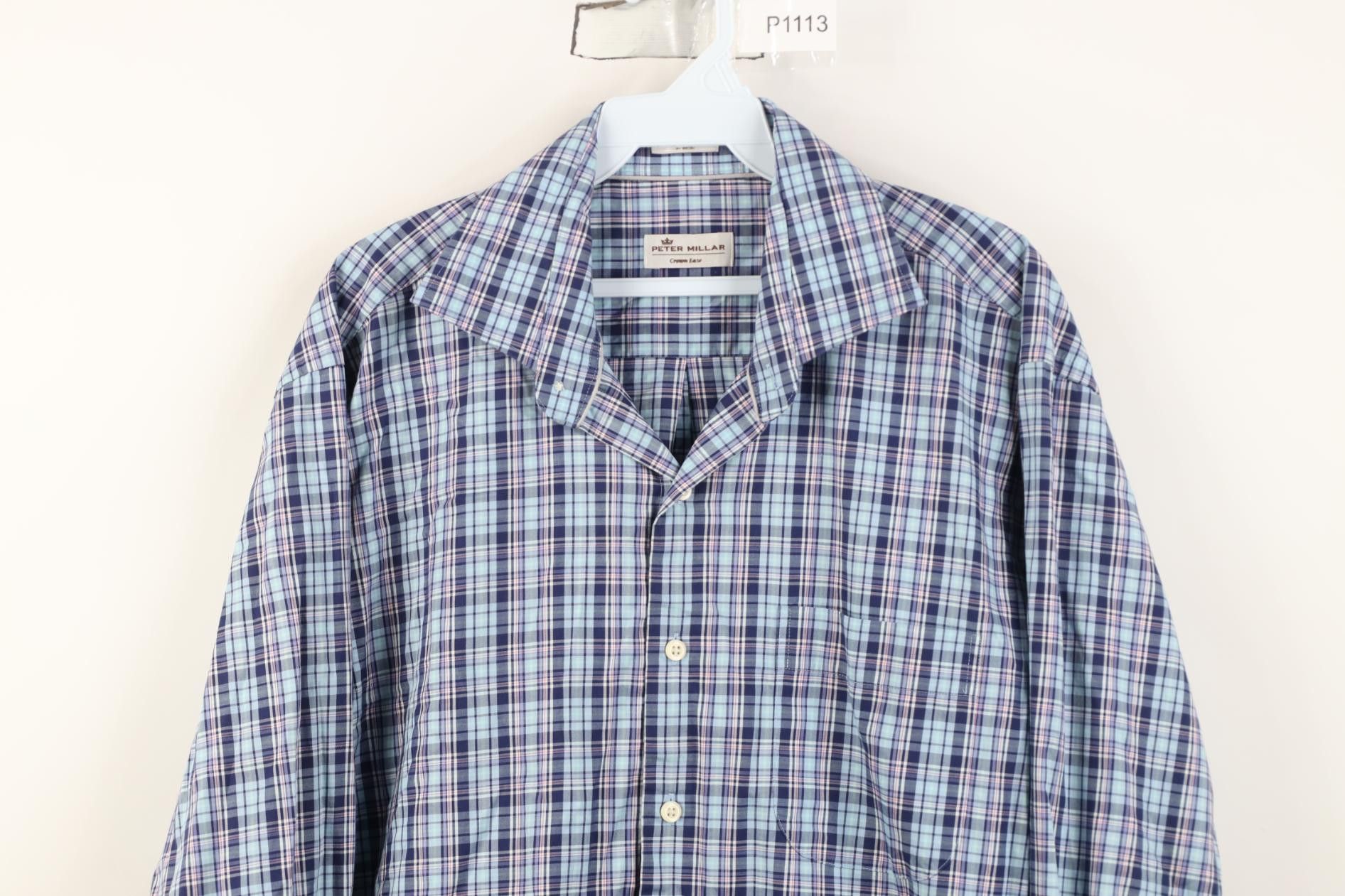 Peter Millar Peter Millar Crown Ease Flannel Collared Button Shirt Plaid Size US L / EU 52-54 / 3 - 2 Thumbnail