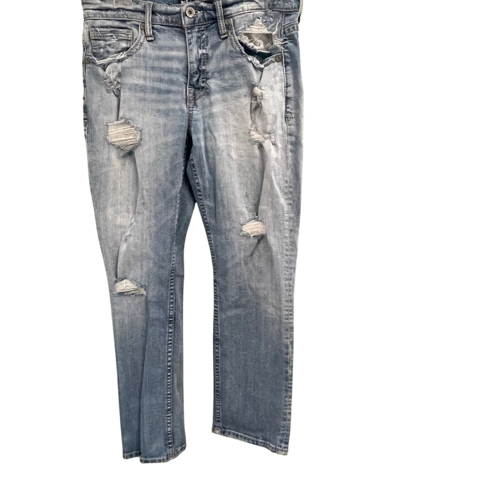 BKE BKE Jeans Jake Straight Distressed Size 33x30 Buckle Denim Size US 33 - 1 Thumbnail