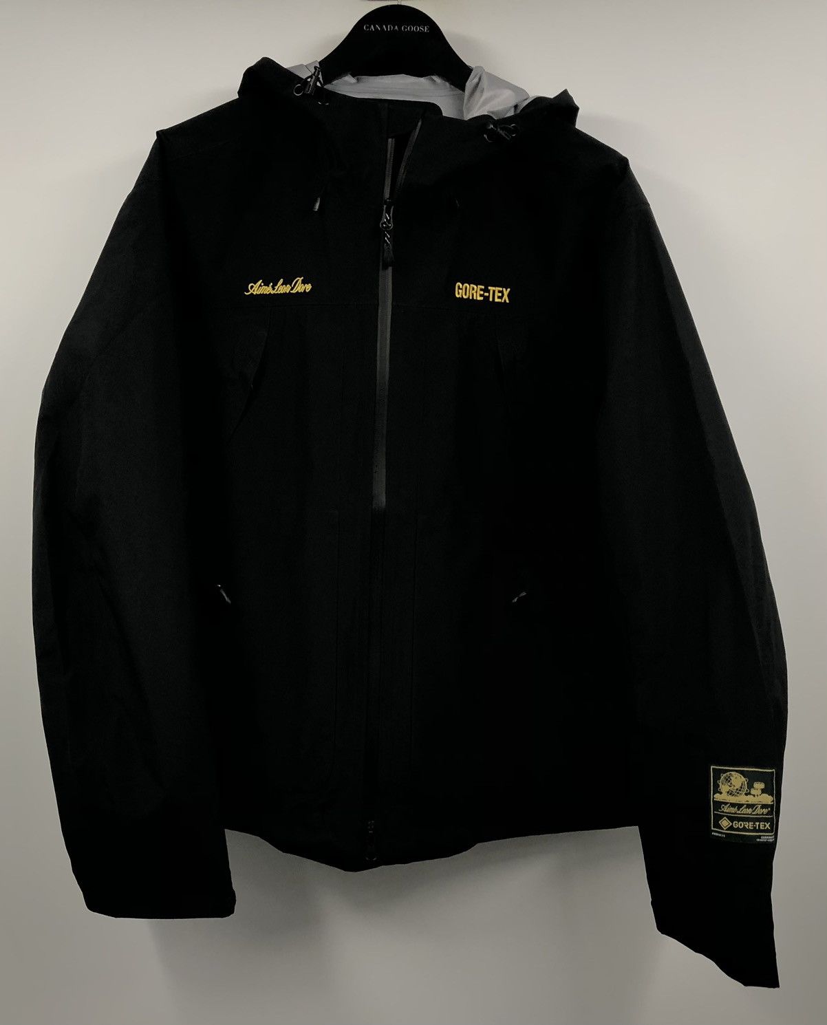 Aime Leon Dore FW24 Jet Black Gore-Tex Shell Jacket XL