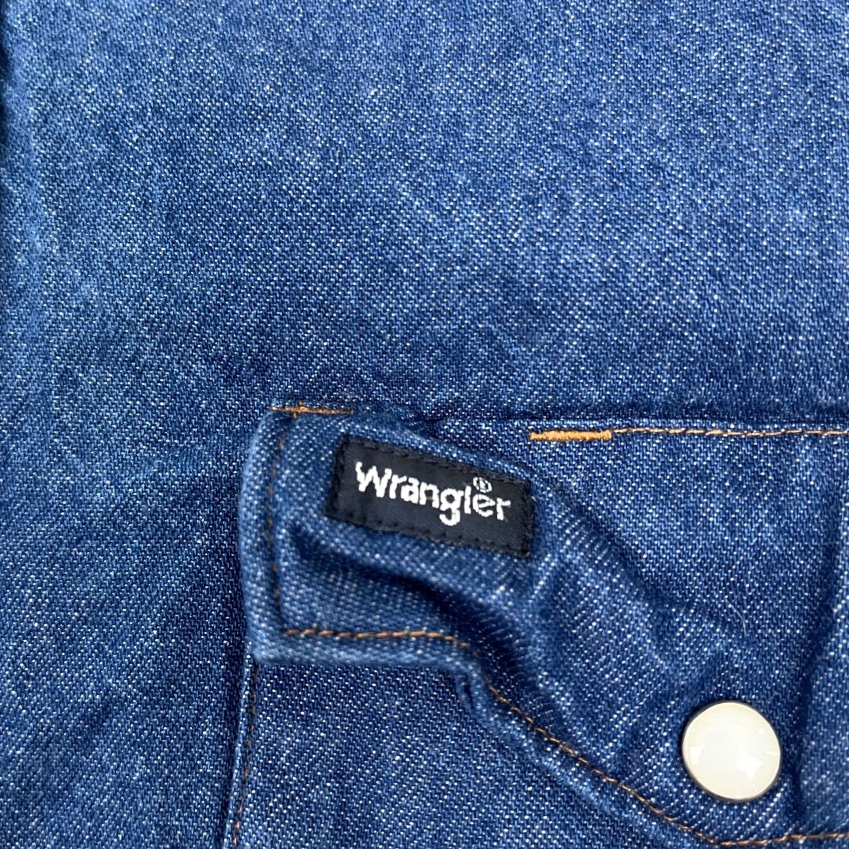 Wrangler VINTAGE Seattle Seahawks Shirt Mens L Custom Pearl Snap Denim Wrangler Western Patchwork Size US L / EU 52-54 / 3 - 3 Thumbnail