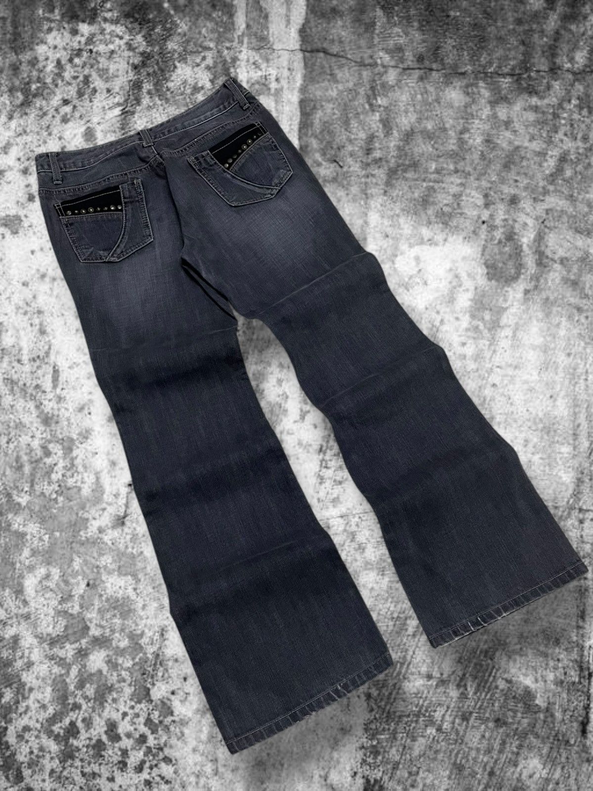 Tornado Mart Vintage Japan 90’s Ekdutin Flared Historical Studded Jeans Size US 28 / EU 44 - 10 Thumbnail