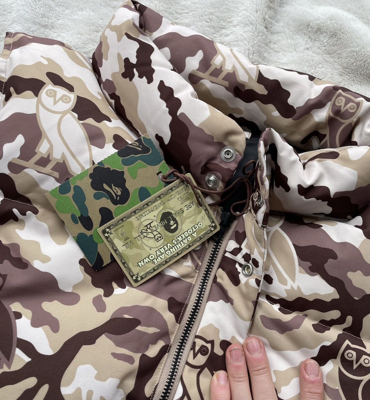 Bape × October's Very Own Bape x OVO Beige Woodland Camo Vest Size US L / EU 52-54 / 3 - 6 Thumbnail