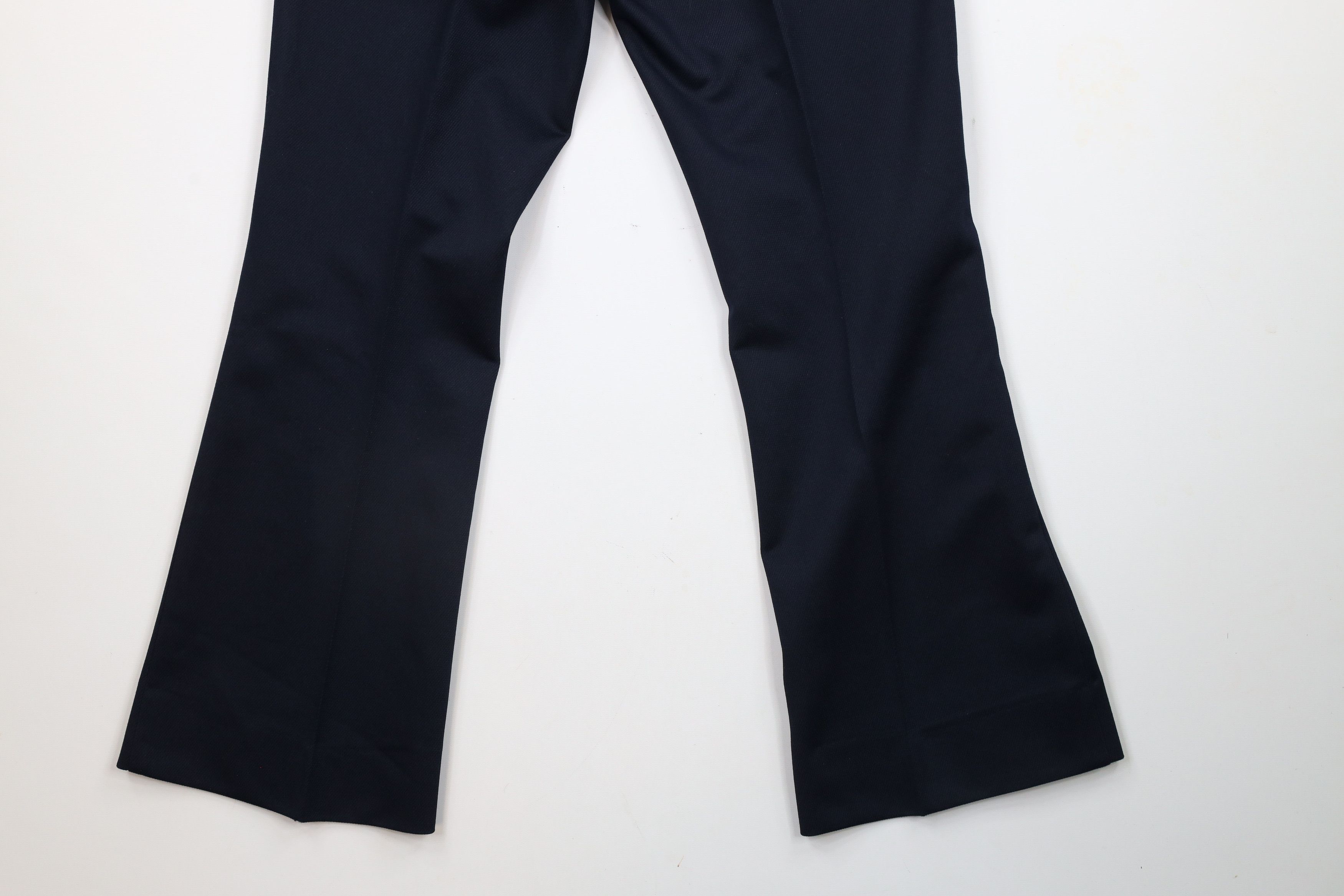 Levi's × Vintage Vintage 70s Levis Bell Bottoms Chino Pants Navy Blue USA Size US 32 / EU 48 - 10 Thumbnail