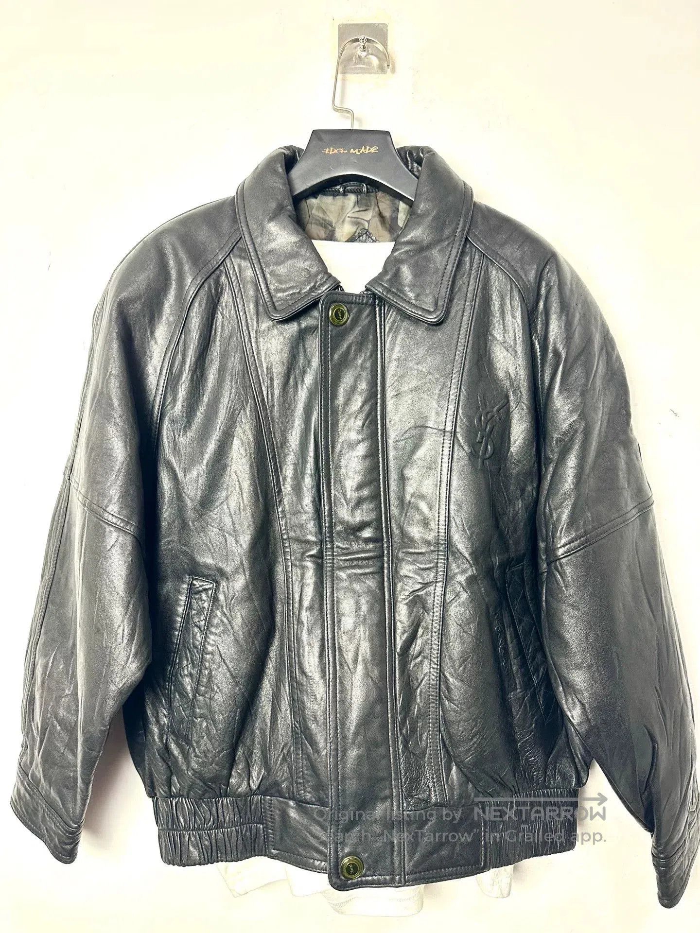 Saint Laurent Paris Vintage 90s Yves Saint Laurent Leather Jacket. Size US M / EU 48-50 / 2 - 1 Thumbnail