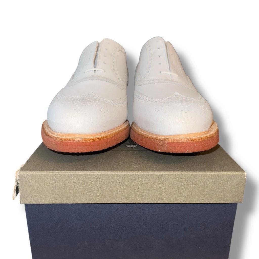 Peal And Co New Peal & Co Nubuck Oxfords in Ivory Suede Men’s Sz 11.5 Size US 11.5 / EU 44-45 - 3 Thumbnail