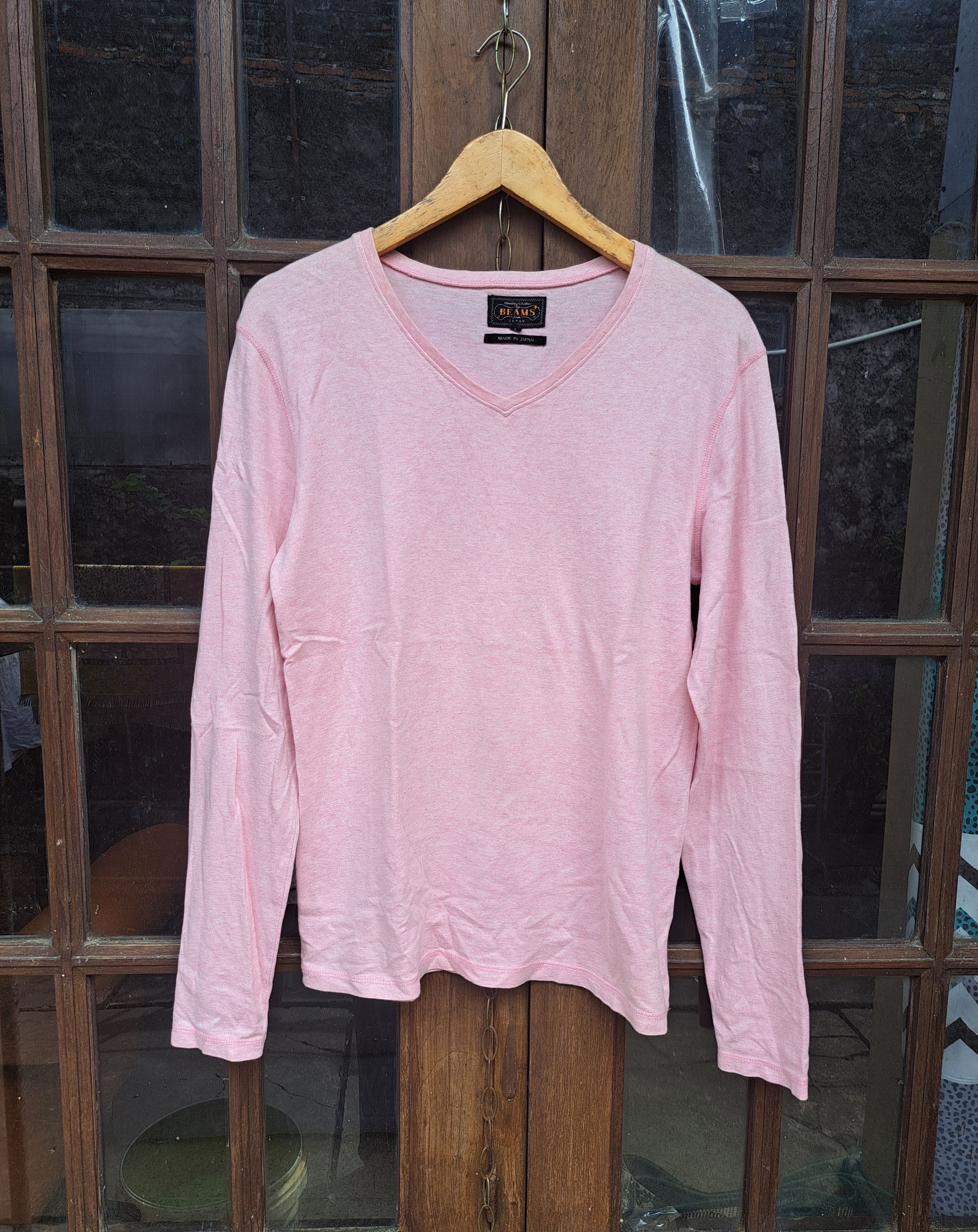 Beams Plus Beams plus V neck Tshirt Longsleeve Small Beams + Size US S / EU 44-46 / 1 - 1 Thumbnail