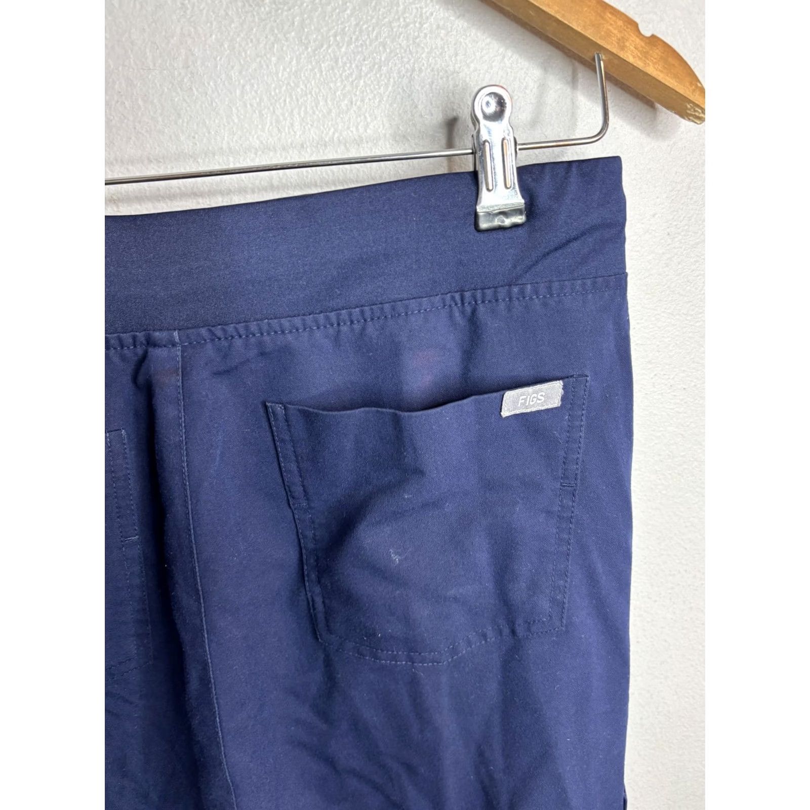 Vintage VINTAGE FIGS Technical Jogger Pants Womens Medium Navy Blue Drawstring Pockets Zip Size 32" / US 10 / IT 46 - 7 Thumbnail