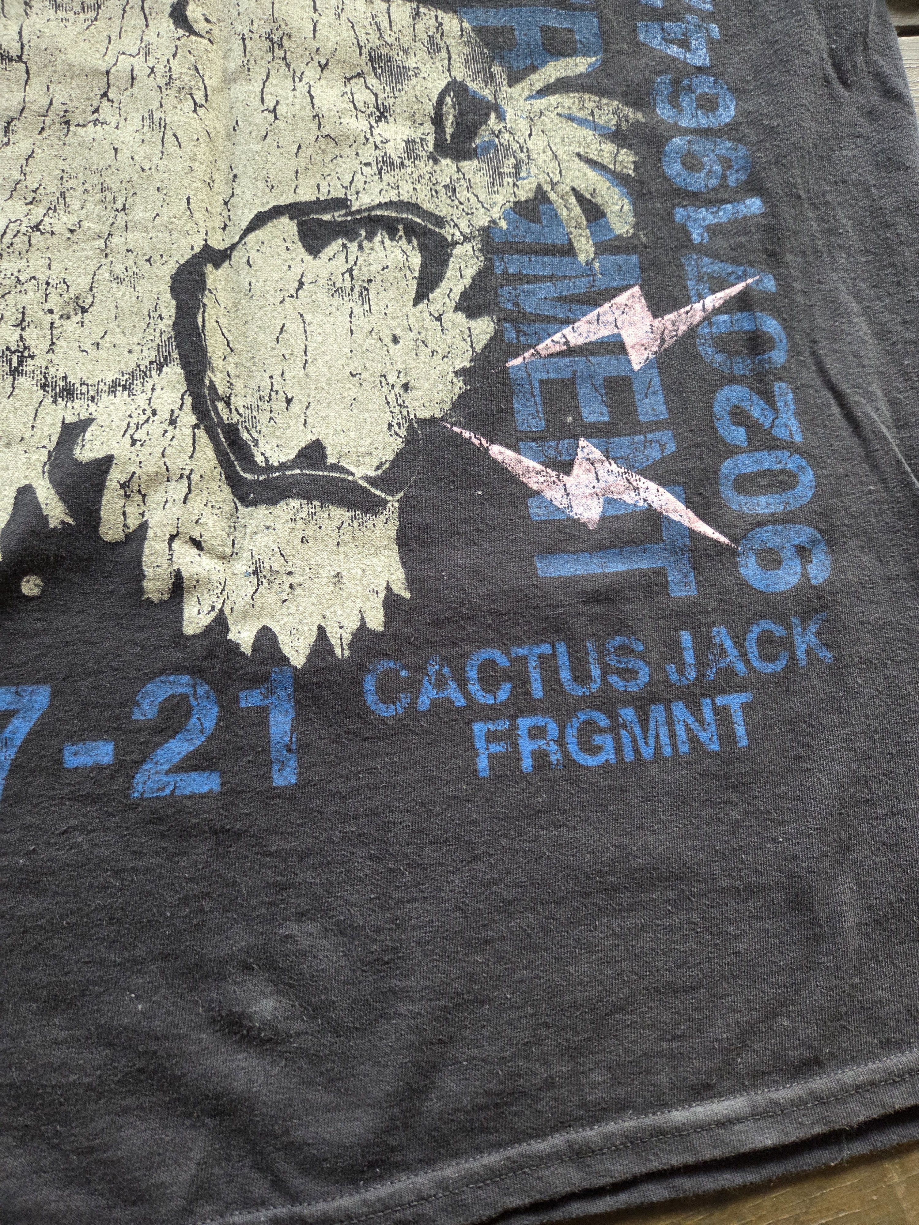 Fragment Design × Jordan Brand × Travis Scott Travis Scott x Fragment Danger Cactus Jack tee shirt Size US M / EU 48-50 / 2 - 5 Thumbnail